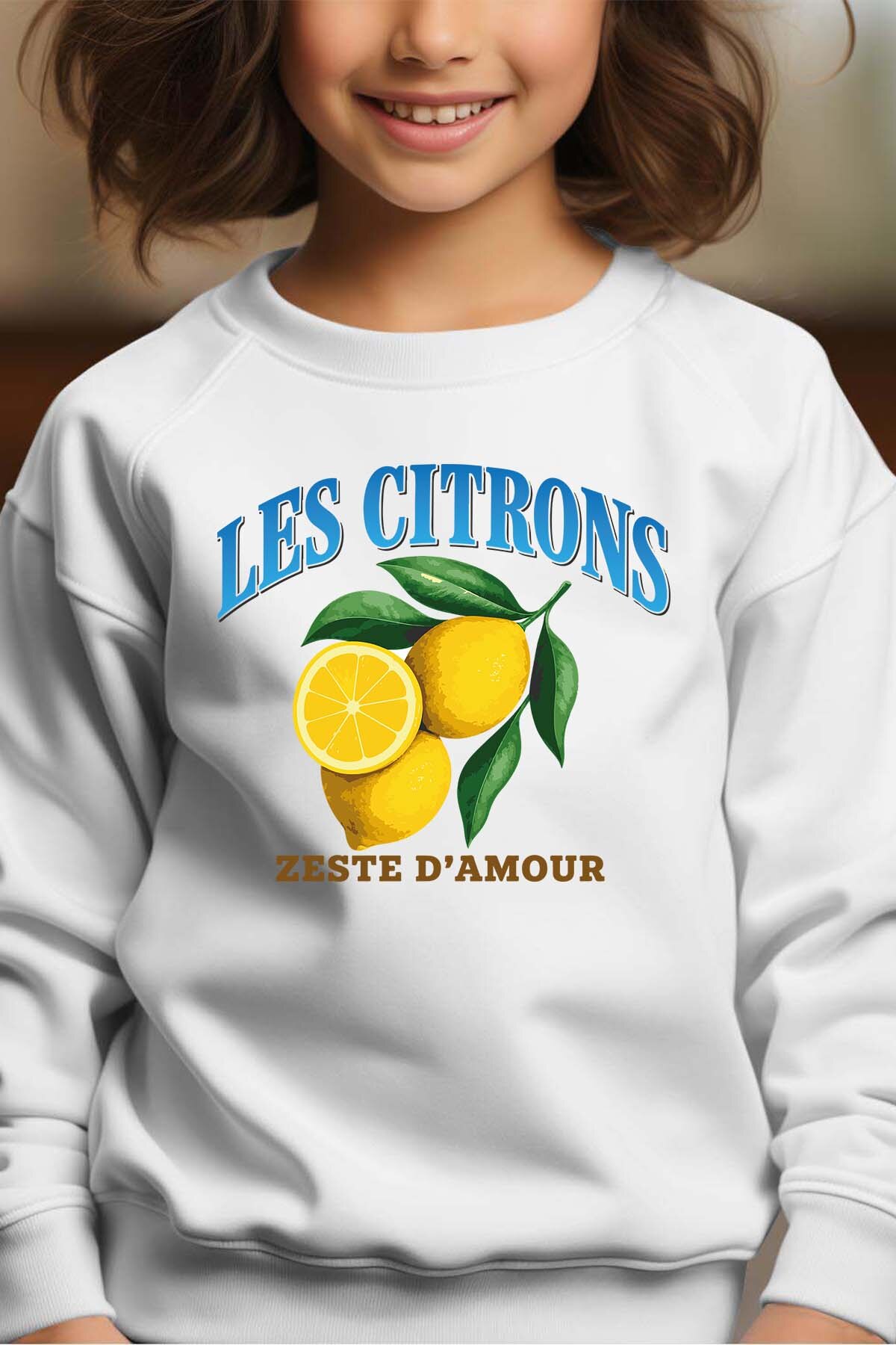Grossiste I.A.L.D FRANCE - Dolce Citron - Sweat Col Rond Fille