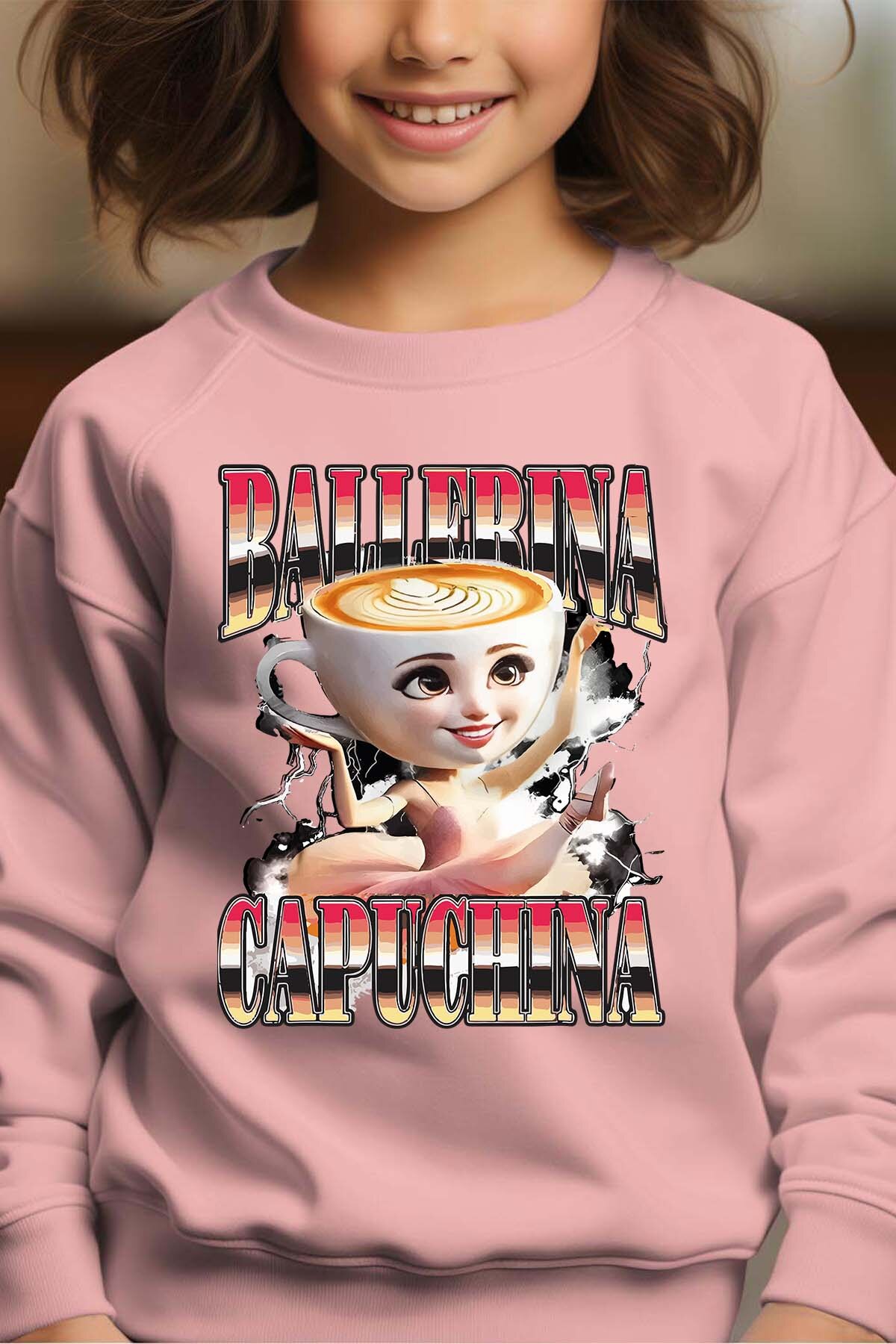 Großhändler I.A.L.D FRANCE - Ballerina Capuchina - Rundhals-Sweatshirt Mädchen