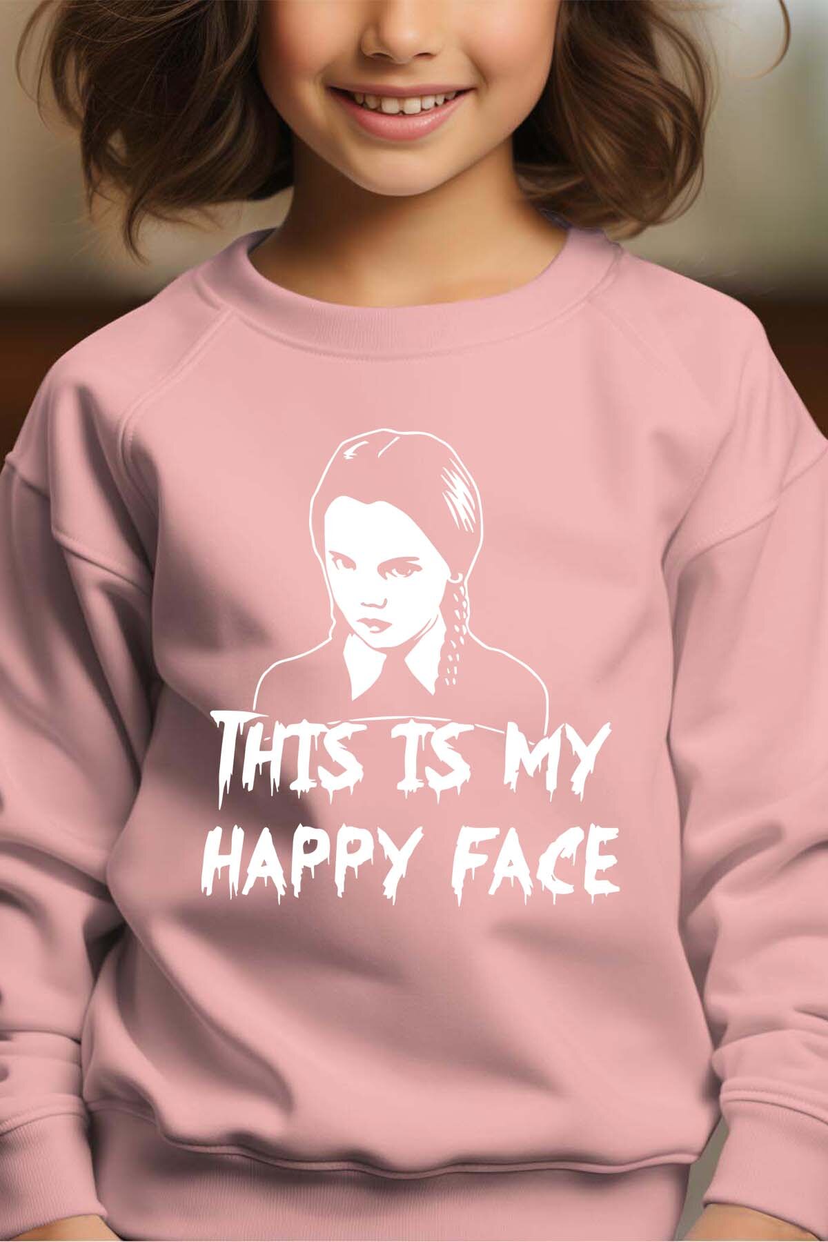 Grossiste I.A.L.D FRANCE - Happy Face Wed - Sweat Col Rond Fille