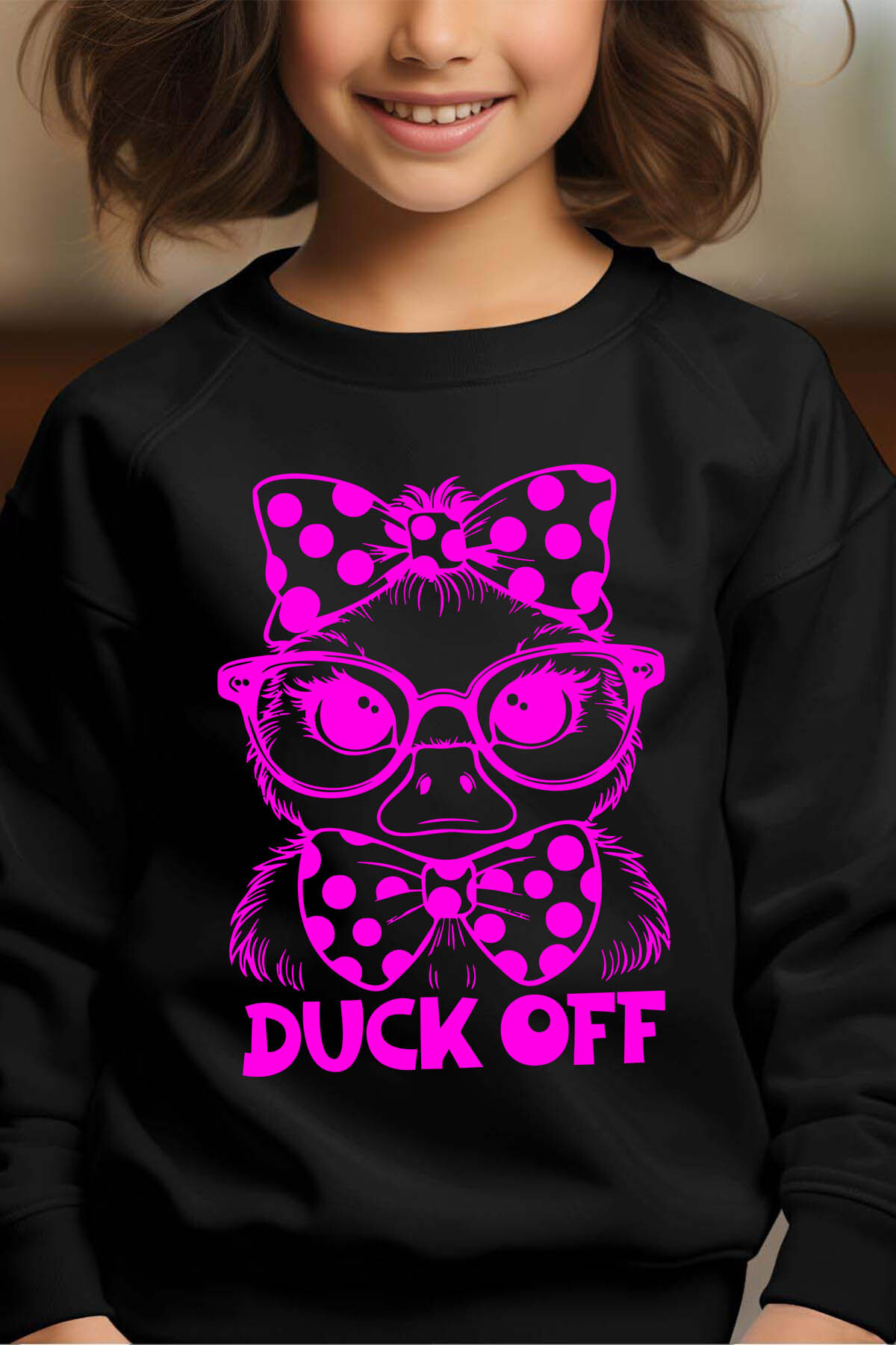 Grossiste I.A.L.D FRANCE - duck off - Sweat Col Rond Fille