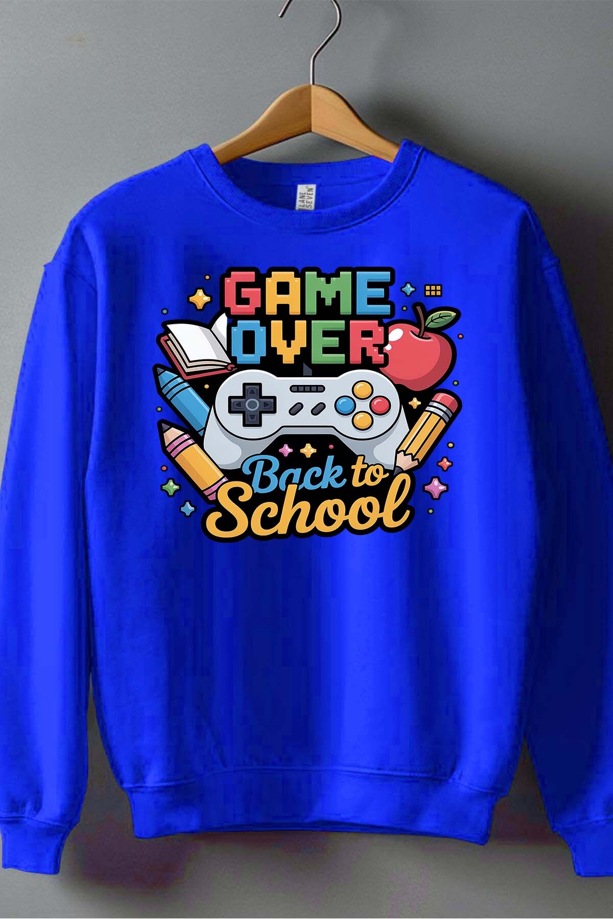 Grossiste I.A.L.D FRANCE - BS GAME OVER - Sweat Col Rond Garçon