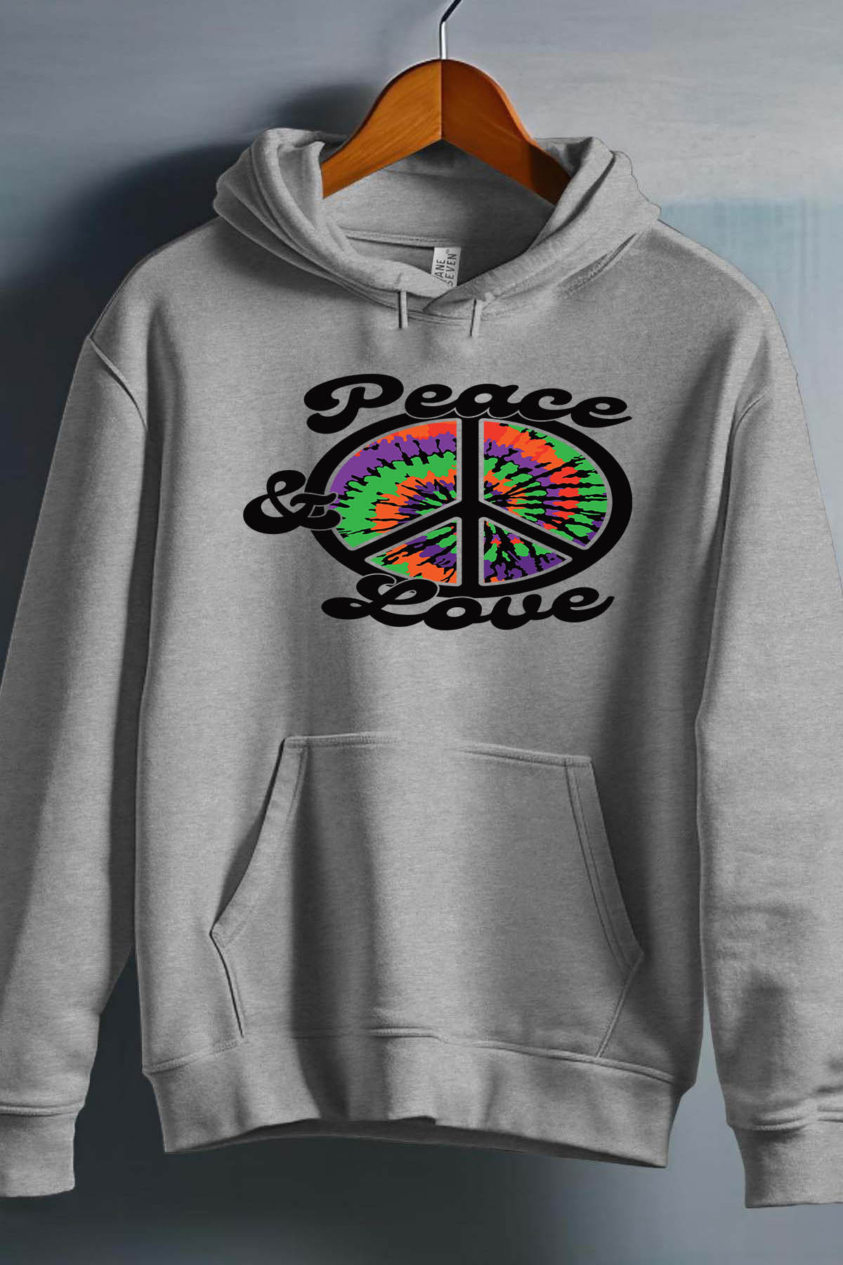 Grossiste I.A.L.D FRANCE - Peace love Hippie - Sweat Capuche Fille