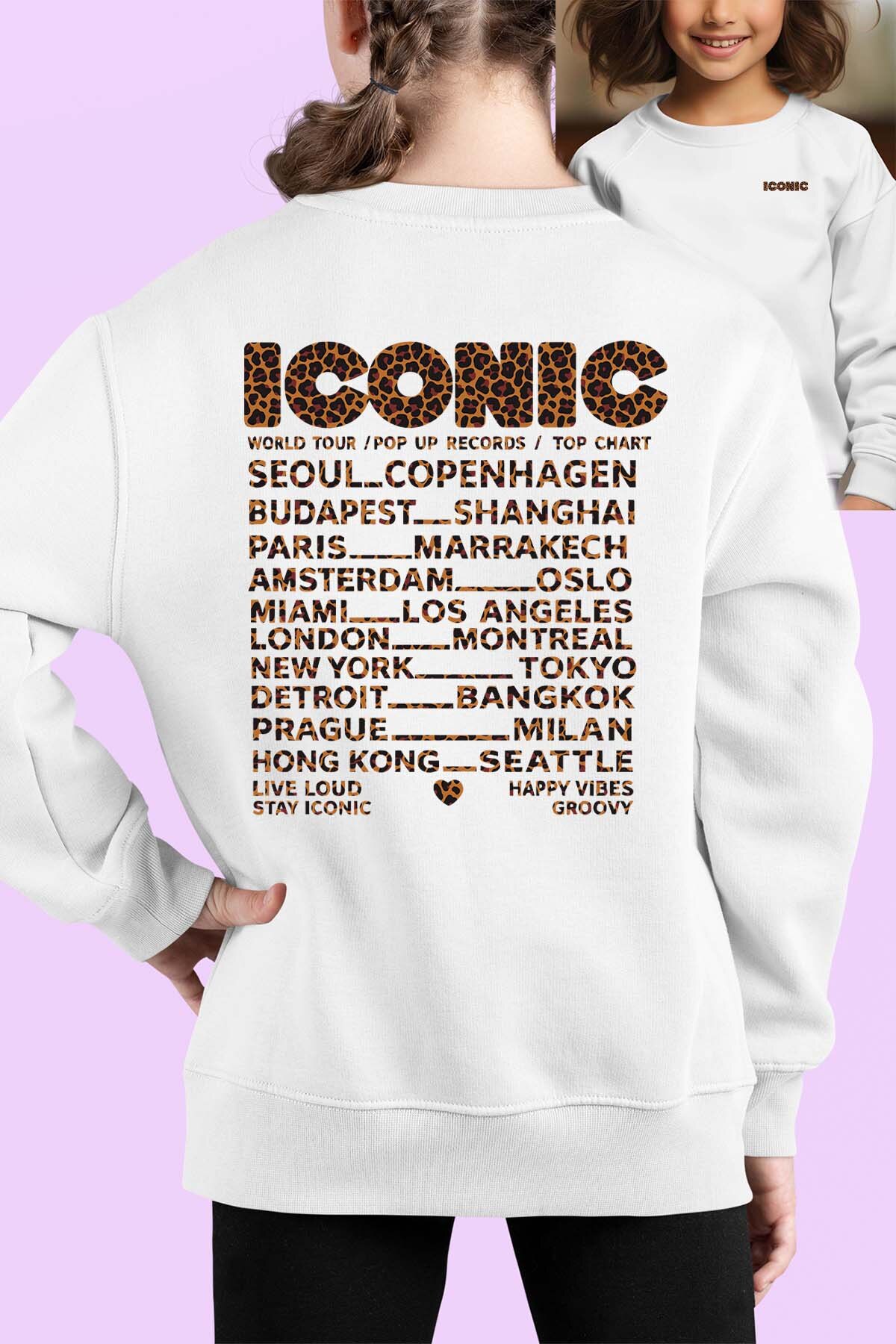 Grossiste I.A.L.D FRANCE - Iconic leo - Sweat Col Rond Fille