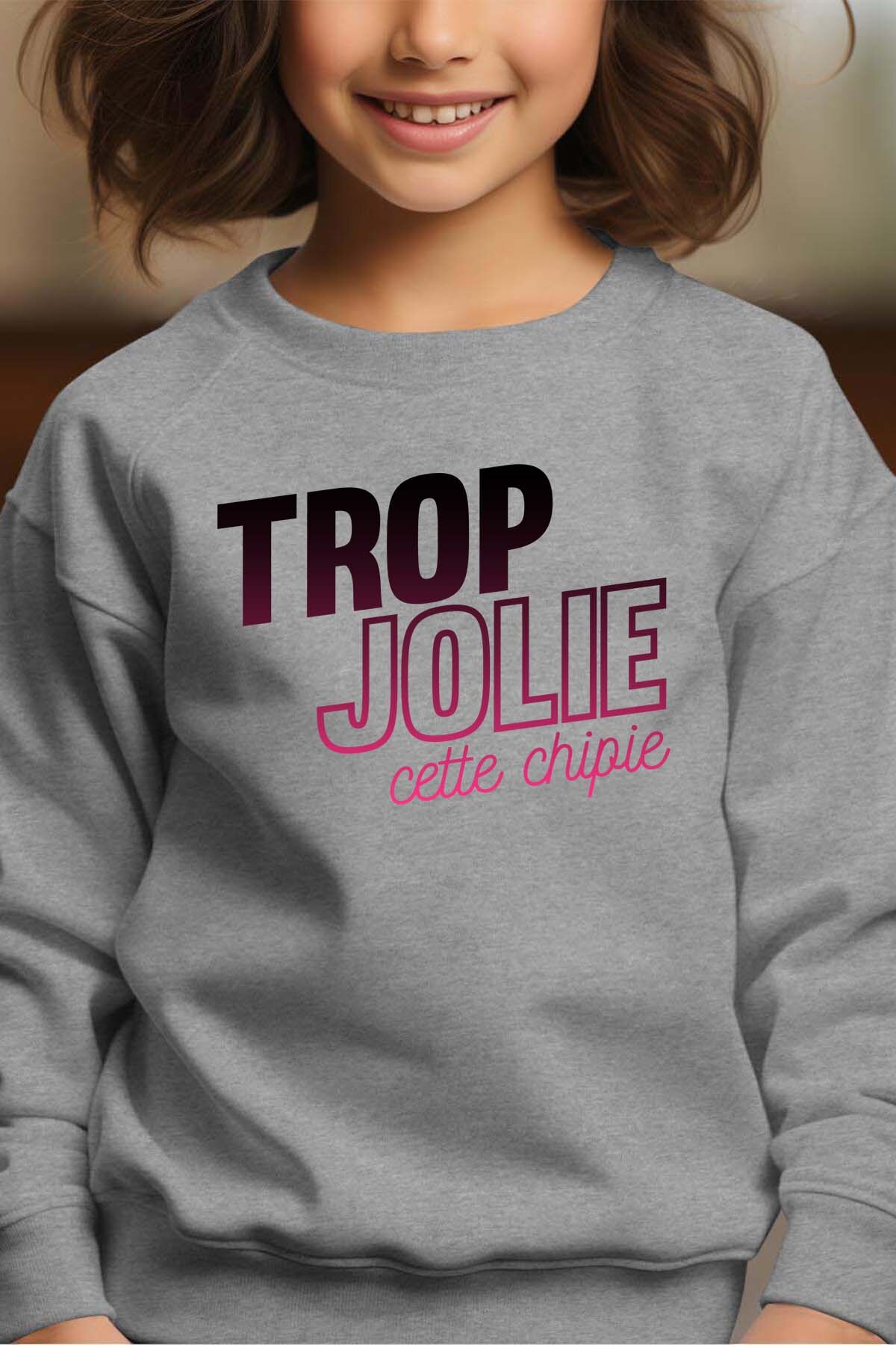Großhändler I.A.L.D FRANCE - Zu süßes freches Mädchen - Rundhals-Sweatshirt Mädchen