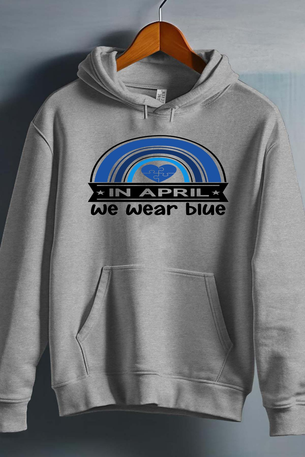 Wholesaler I.A.L.D FRANCE - April wear blue - Hooded sweatshirt Girl