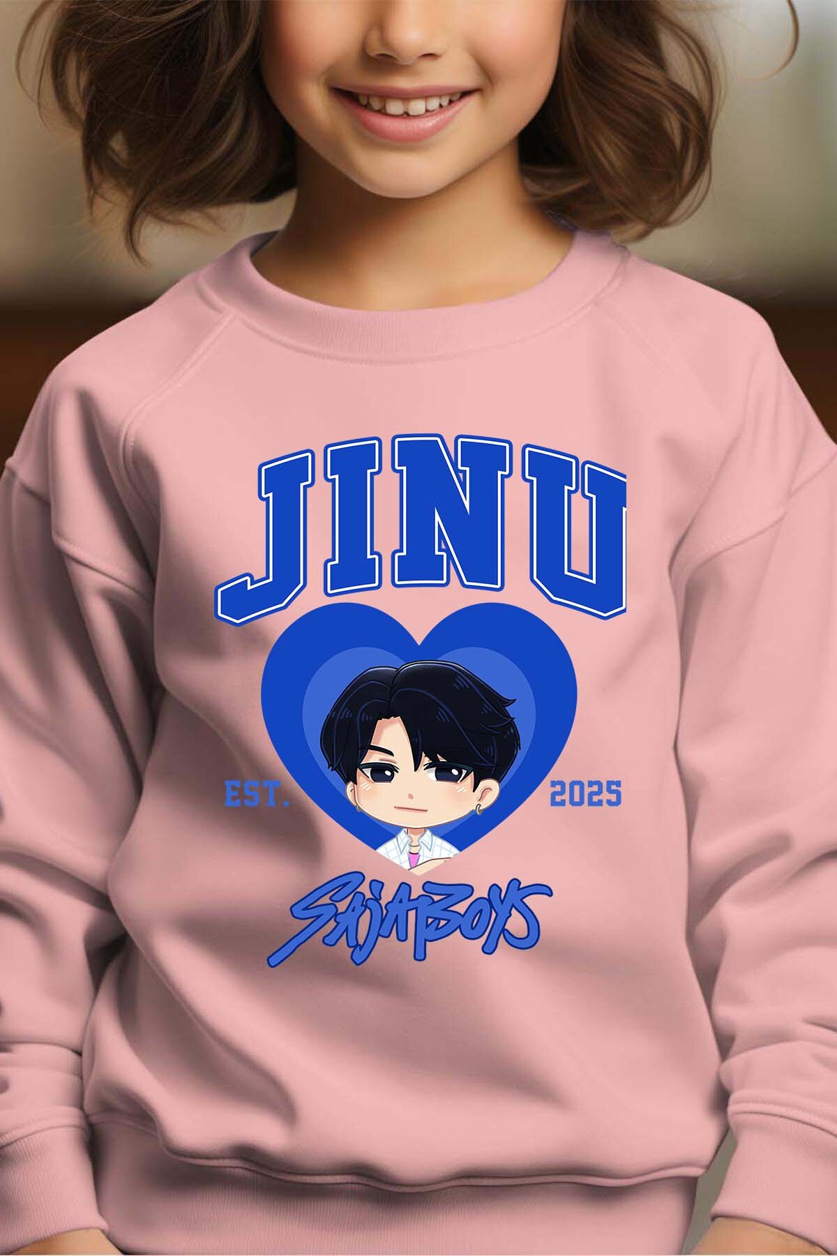 Grossiste I.A.L.D FRANCE - Jinu coeur Saja - Sweat Col Rond Fille