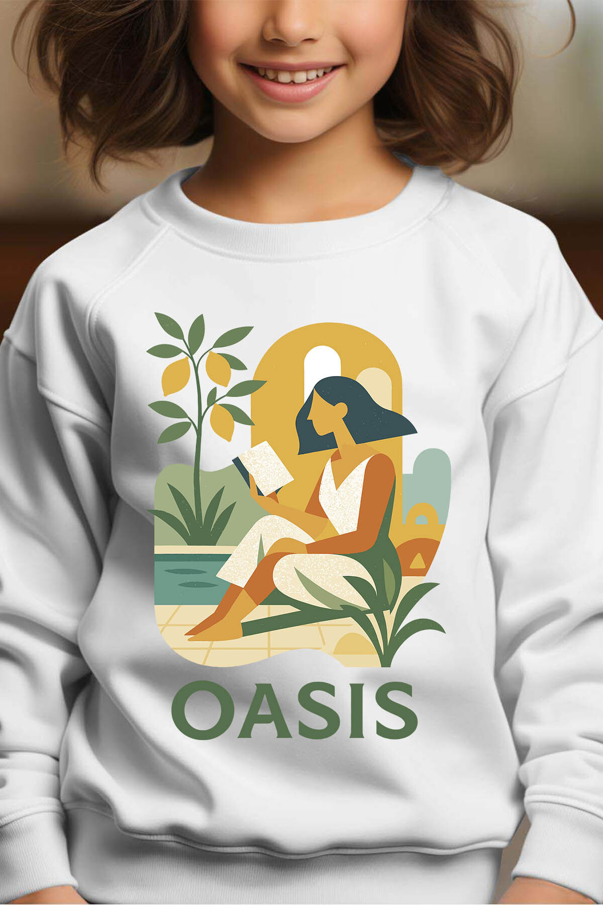 Großhändler I.A.L.D FRANCE - Oase - Rundes Mädchen Girl Sweatshirt