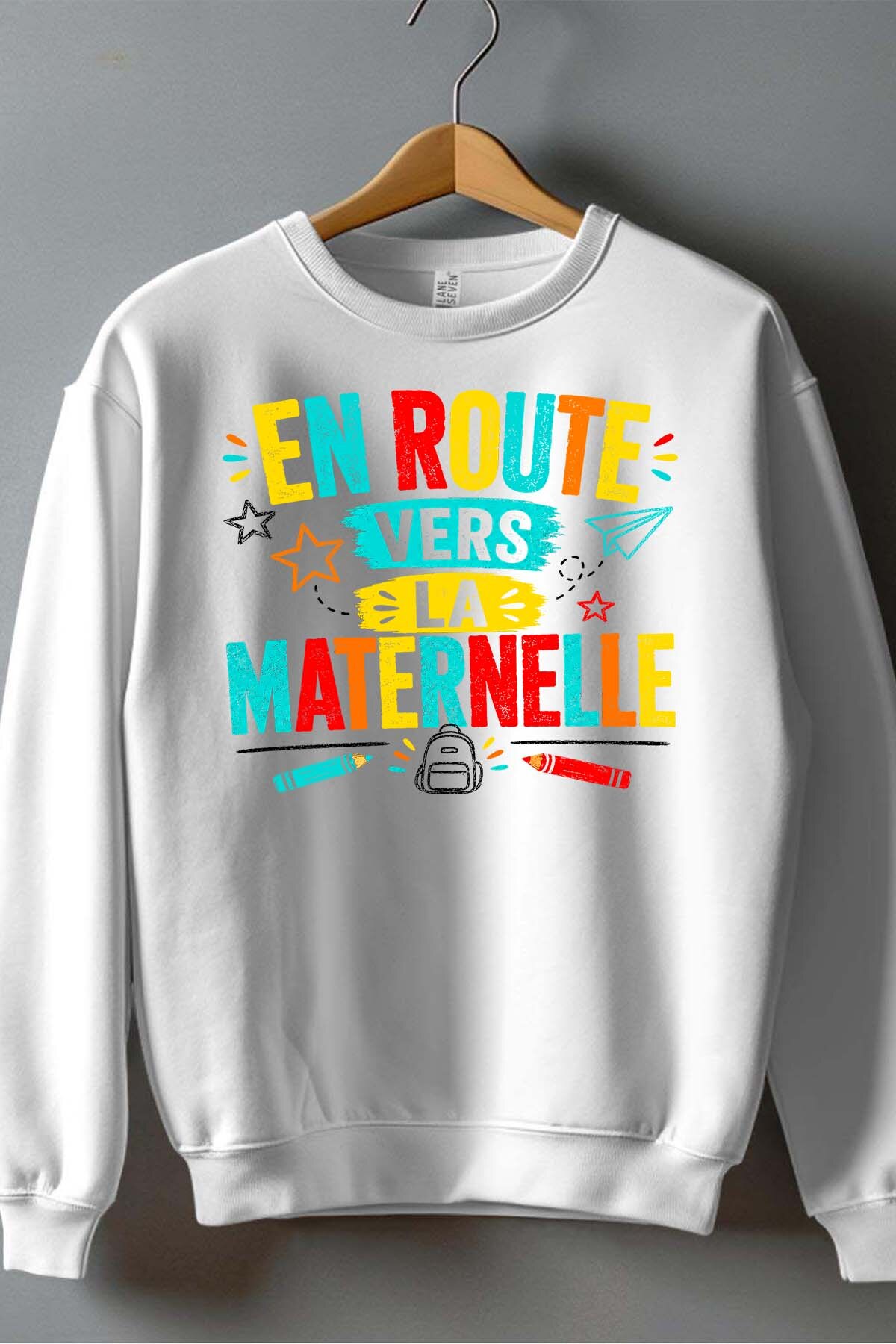 Grossiste I.A.L.D FRANCE - Route maternelle - Sweat Col Rond Garçon