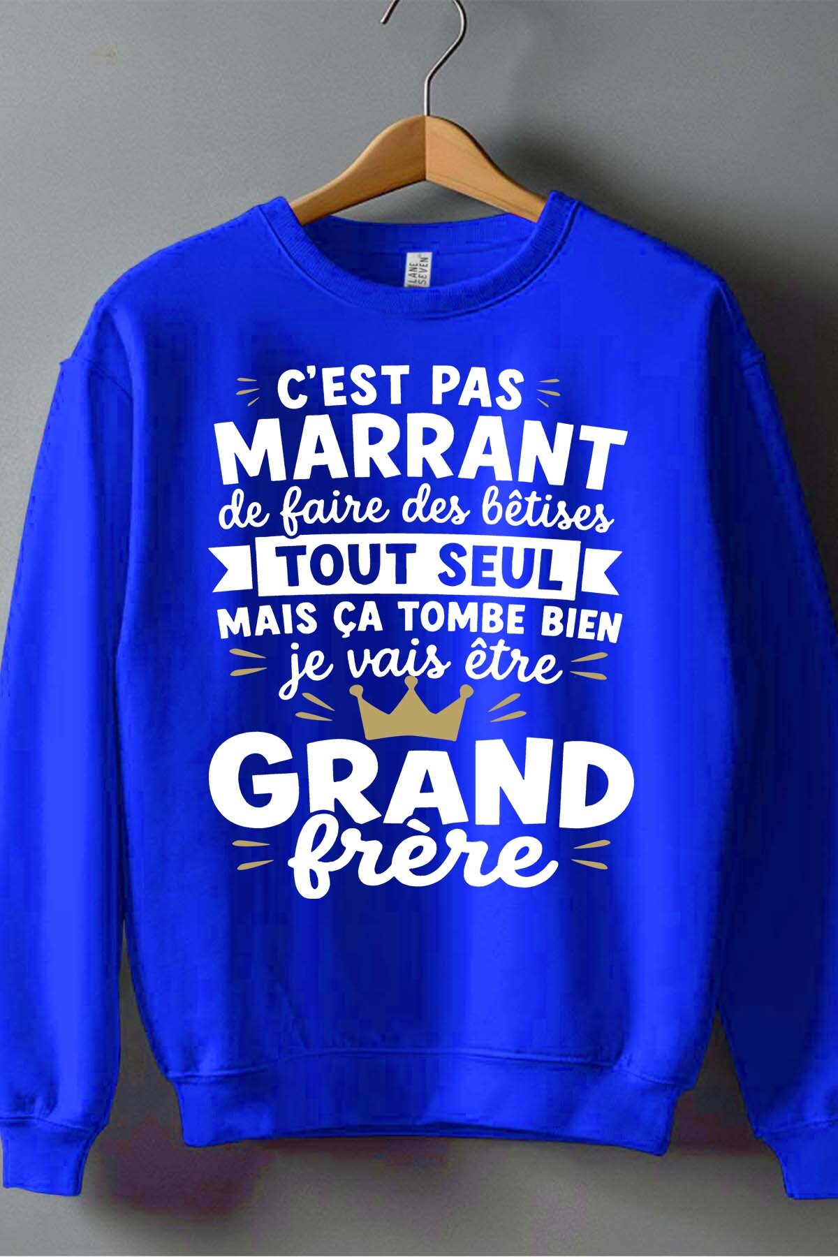 Grossiste I.A.L.D FRANCE - Betise seul - Sweat Col Rond Garçon