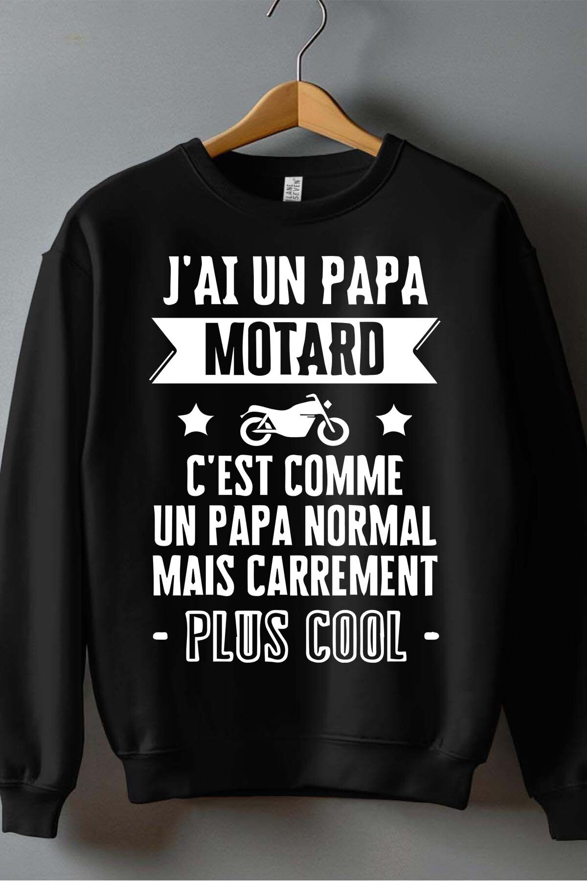 Großhändler I.A.L.D FRANCE - Cooler Biker-Papa - Rundhals-Sweatshirt Junge
