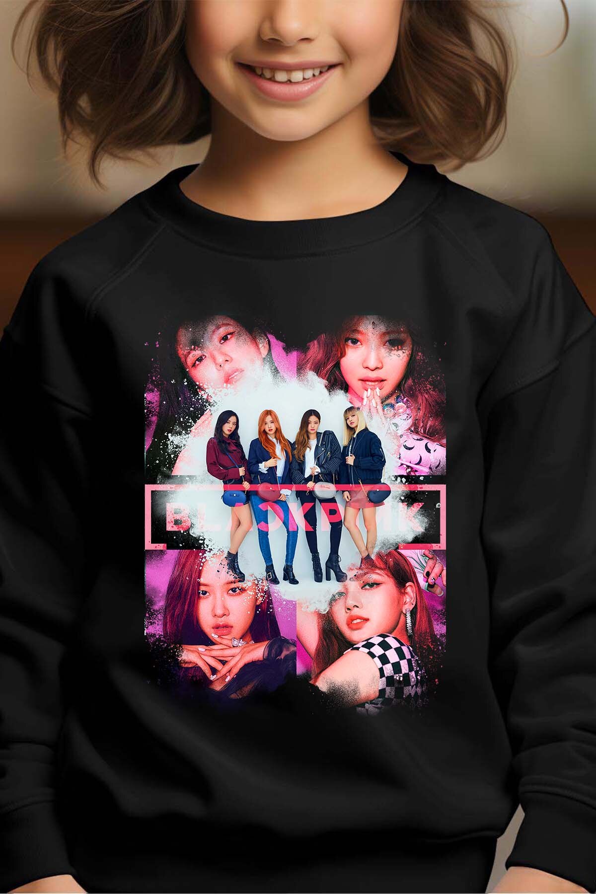 Mayorista I.A.L.D FRANCE - BLACKPINK 1 - Sudadera con cuello redondo para niña