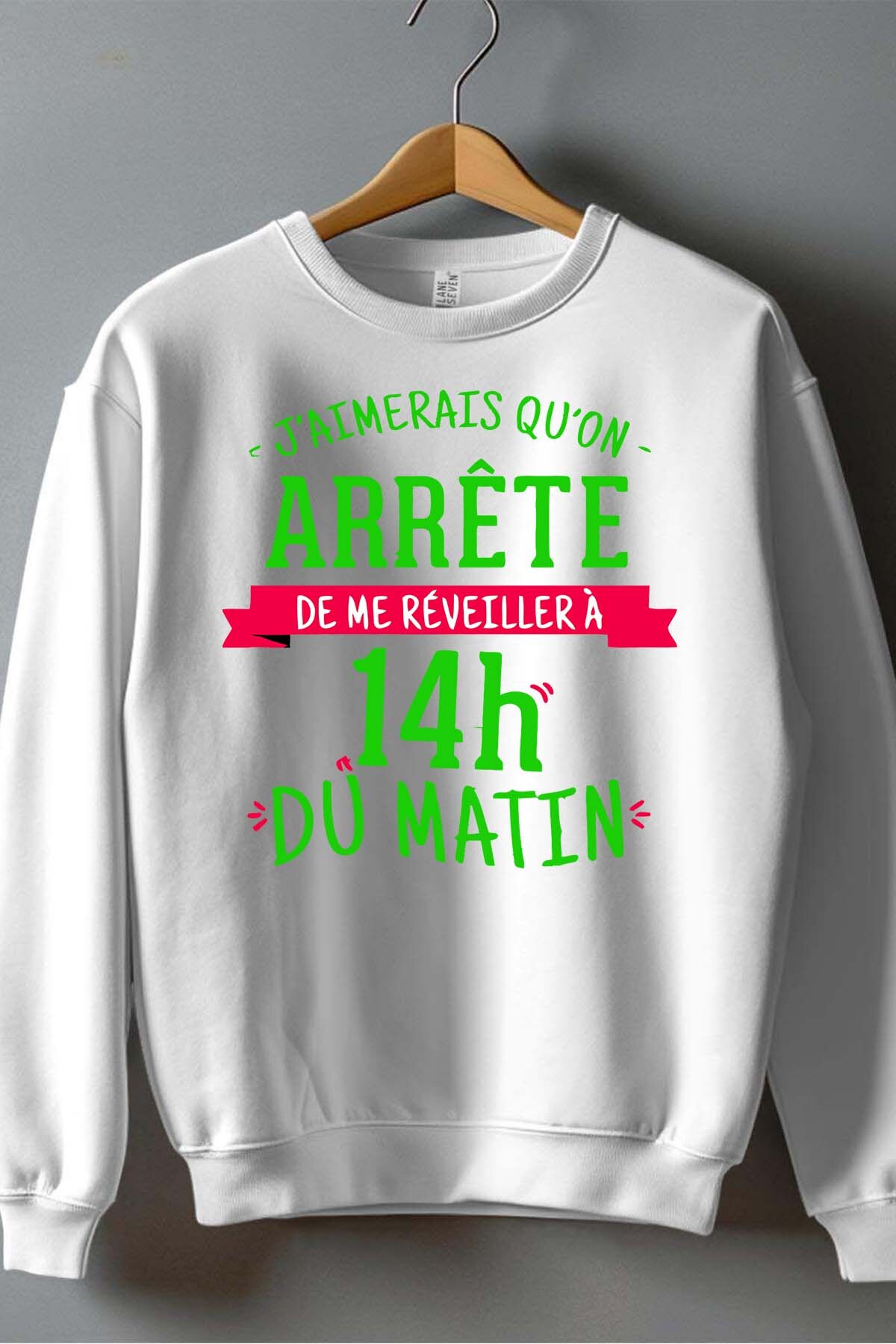 Grossiste I.A.L.D FRANCE - Reveiller 14H du mat - Sweat Col Rond Garçon