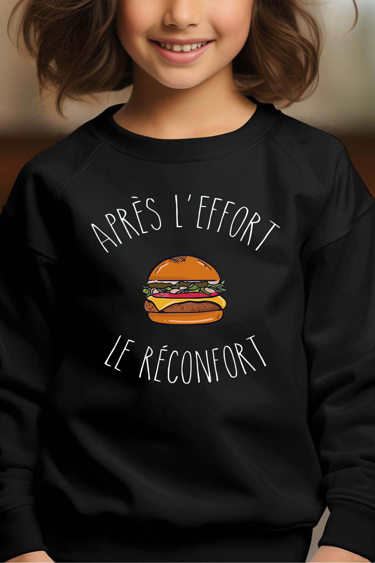 Grossiste I.A.L.D FRANCE - apres effort - Sweat Col Rond Fille