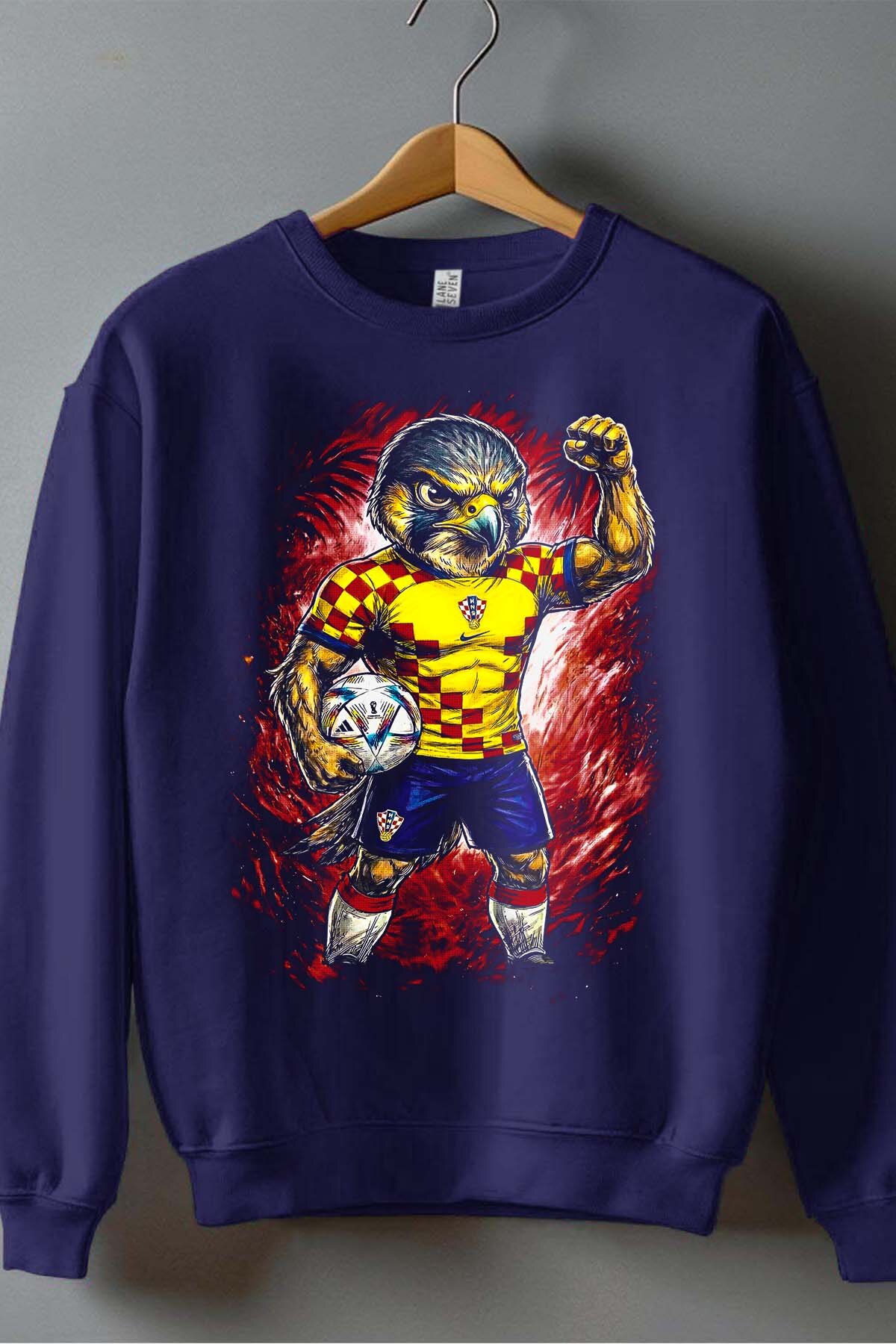 Grossiste I.A.L.D FRANCE - Croacia 1 Mascot - Sweat Col Rond Garçon