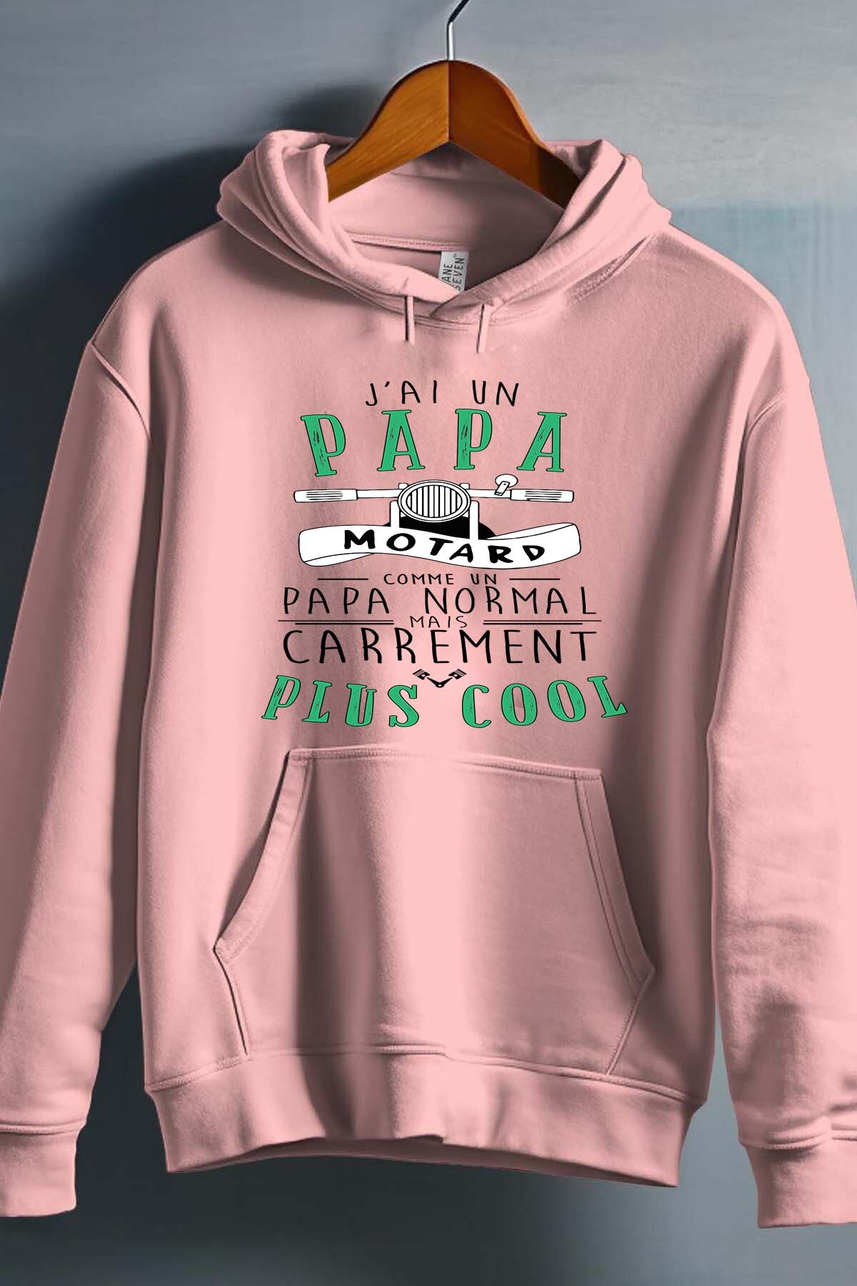 Grossiste I.A.L.D FRANCE - G papa motard  + cool - Sweat Capuche Fille