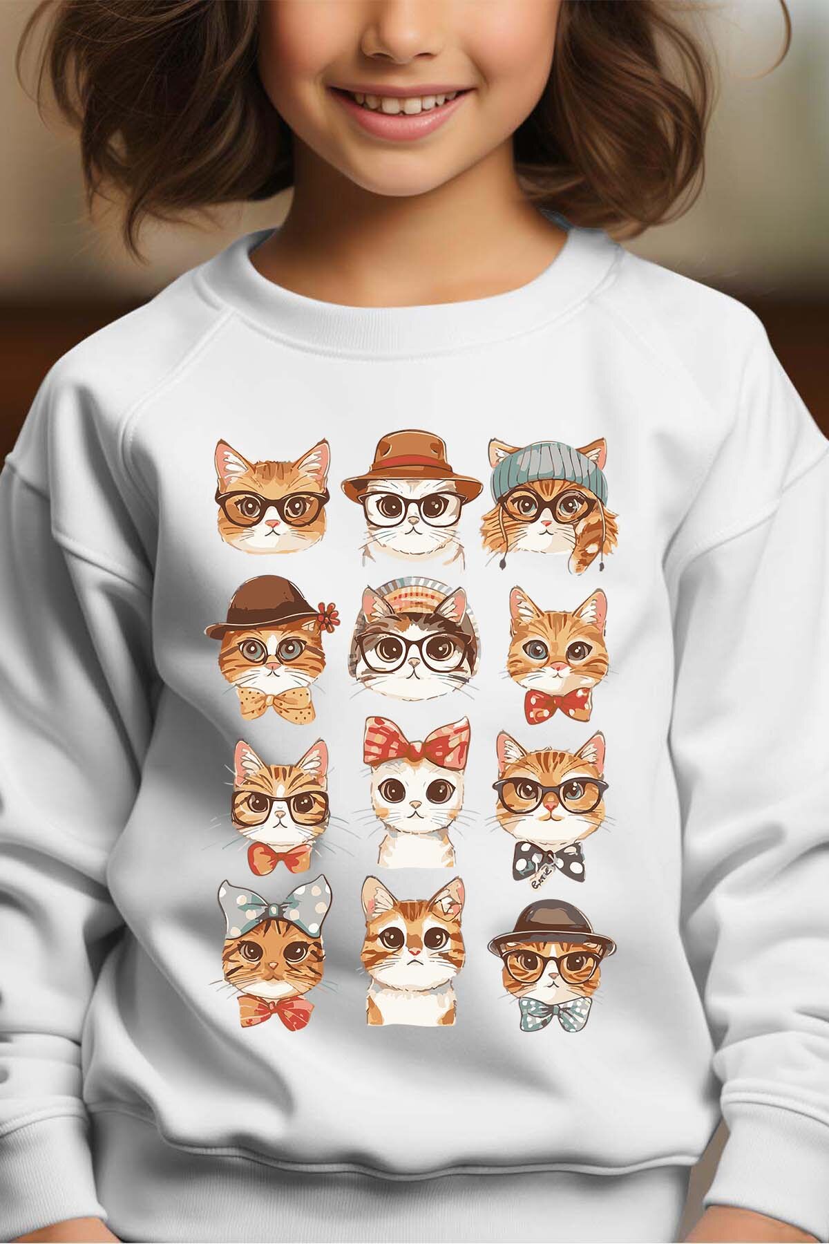 Mayorista I.A.L.D FRANCE - Cat Family - Sudadera con cuello redondo para niña