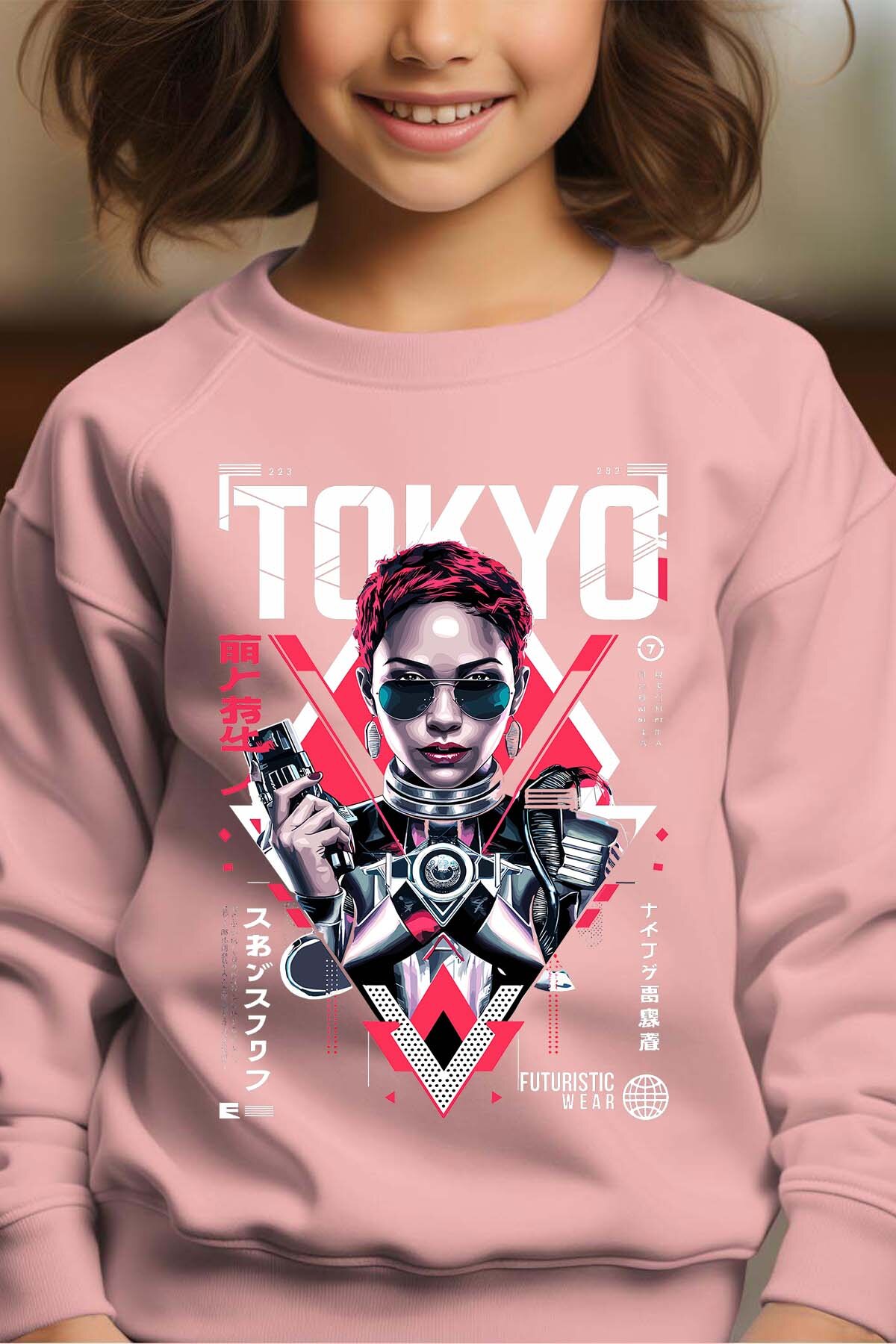 Grossiste I.A.L.D FRANCE - Tokyo futuris - Sweat Col Rond Fille