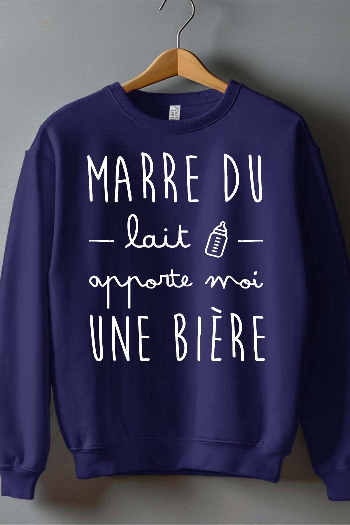 Grossiste I.A.L.D FRANCE - Marre lait apporte bière - Sweat Col Rond Garçon