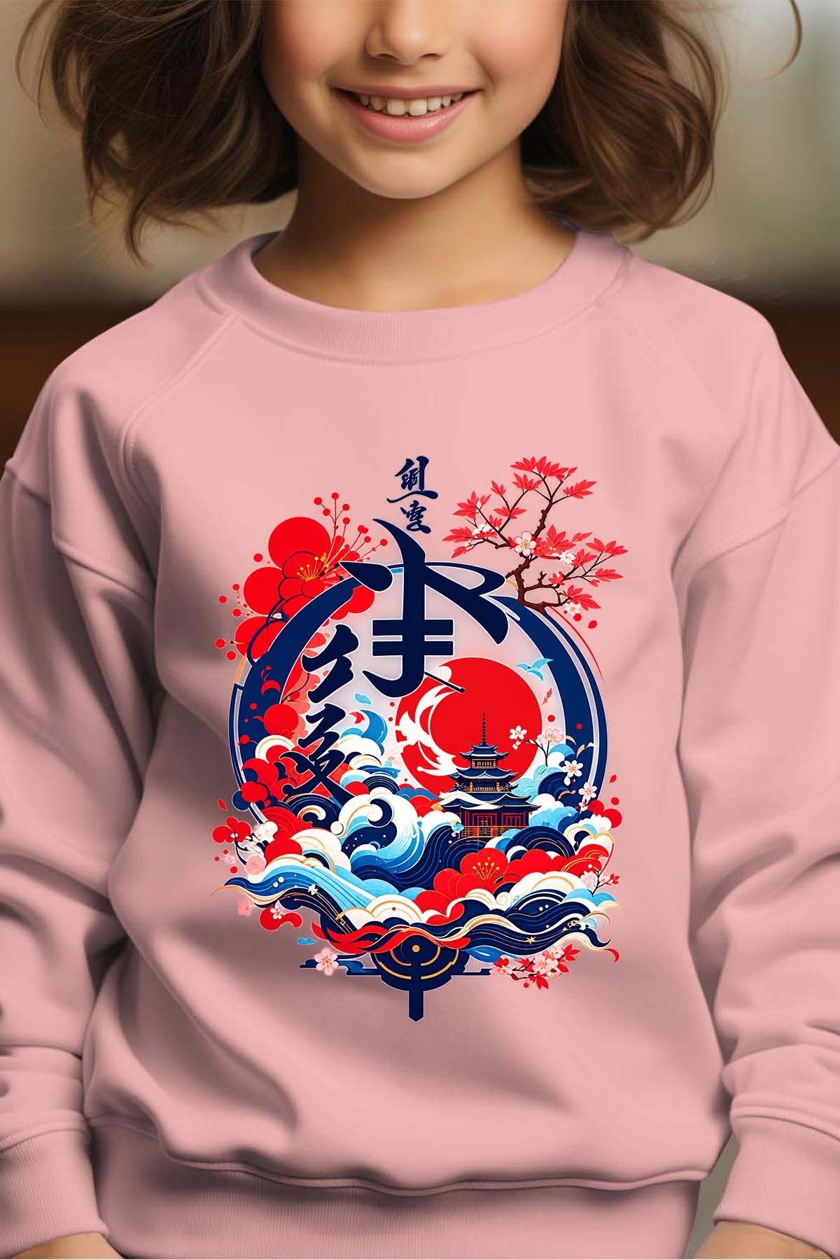 Wholesaler I.A.L.D FRANCE - Japan castle - Crewneck sweatshirt Girl