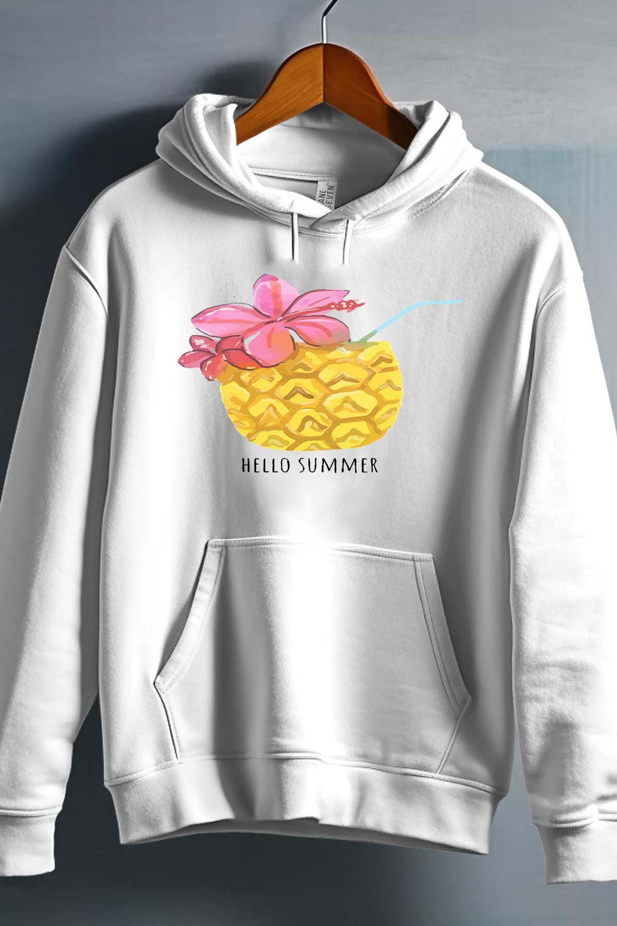 Grossista I.A.L.D FRANCE - Ananas Summer - Felpa con cappuccio ragazza