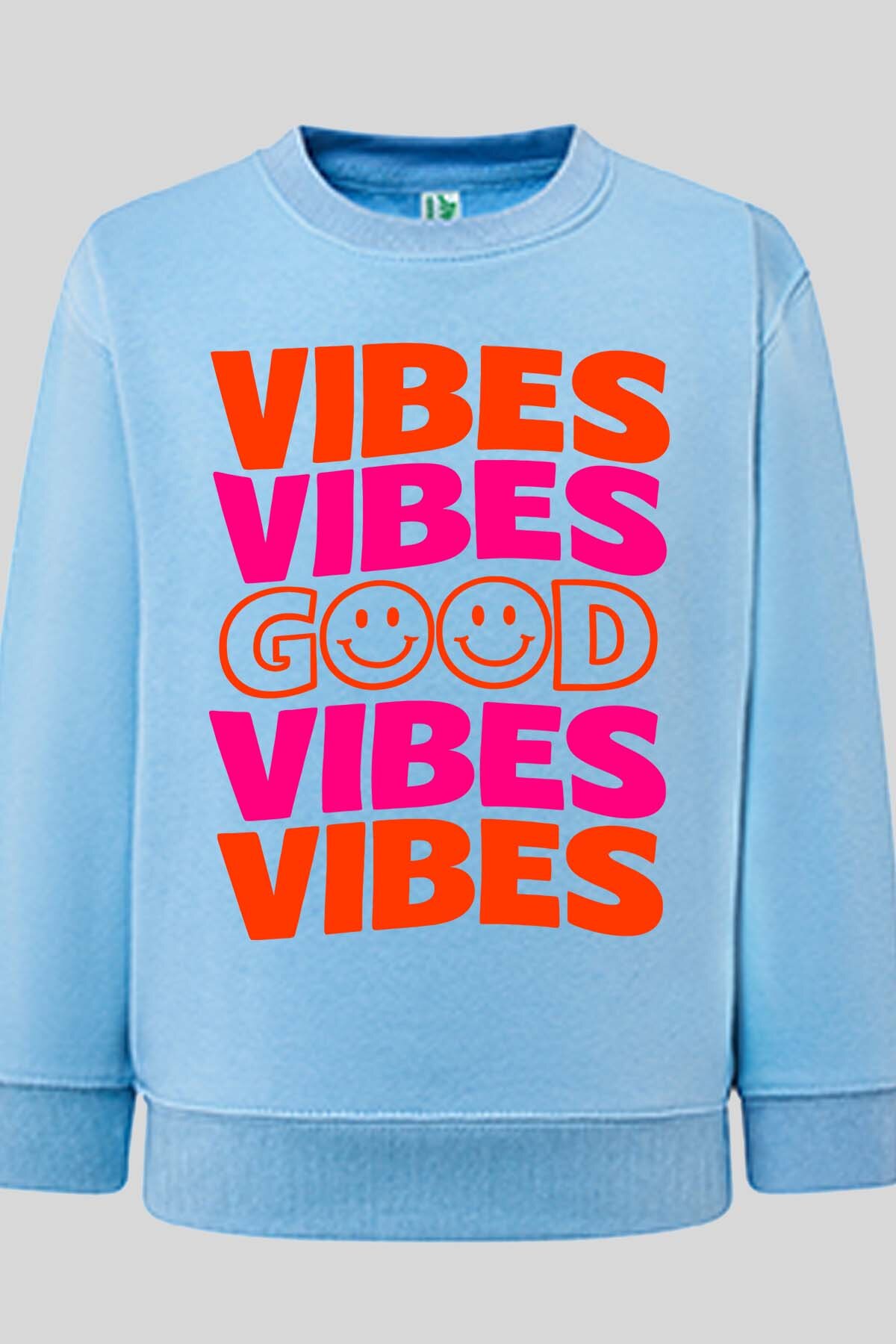 Grossiste I.A.L.D FRANCE - 4 Vibes Good v2 - Sweat Col Rond Fille