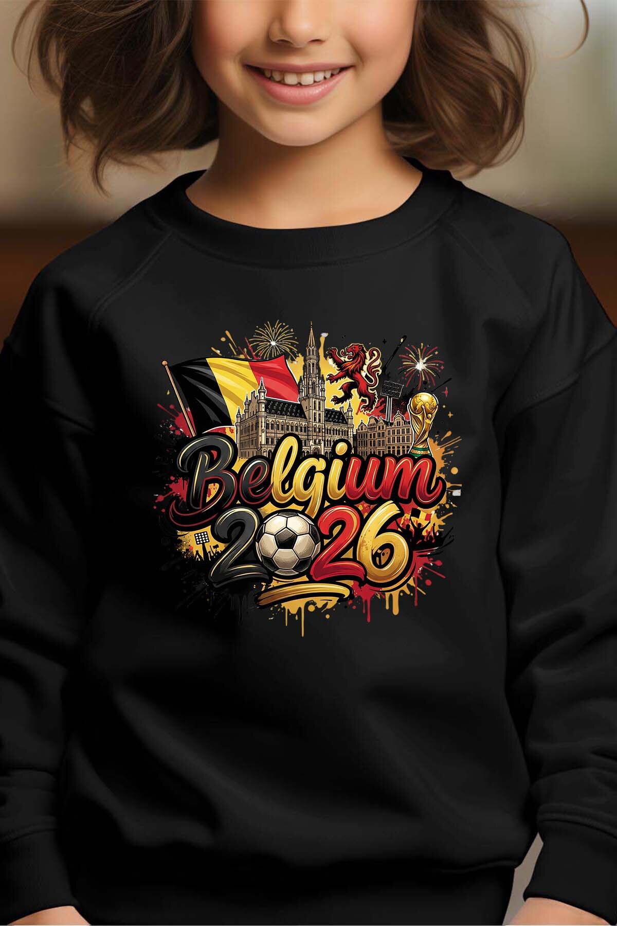 Grossiste I.A.L.D FRANCE - Cdm26 Belgium - Sweat Col Rond Fille