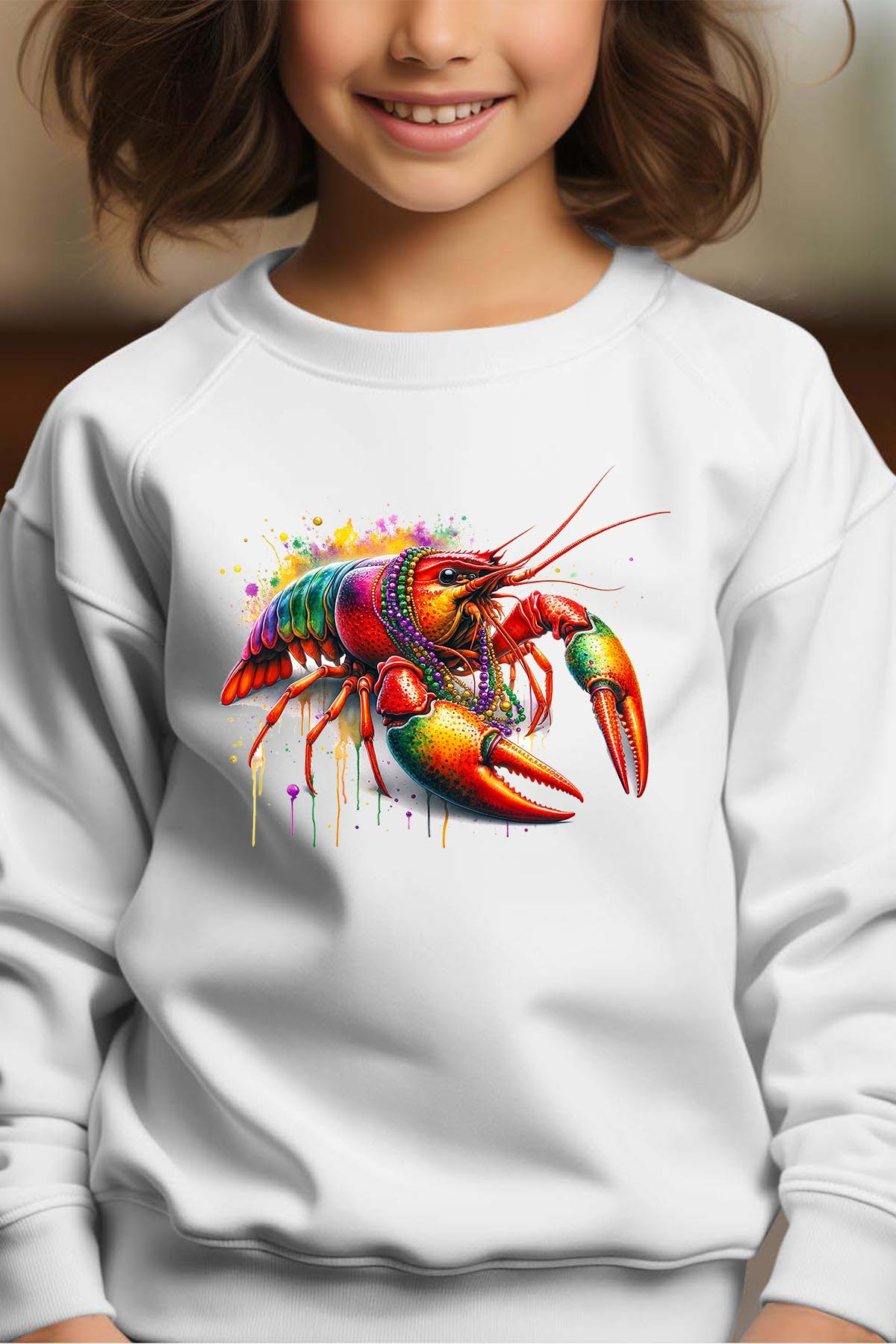 Wholesaler I.A.L.D FRANCE - Crevette coloré - Crewneck sweatshirt Girl