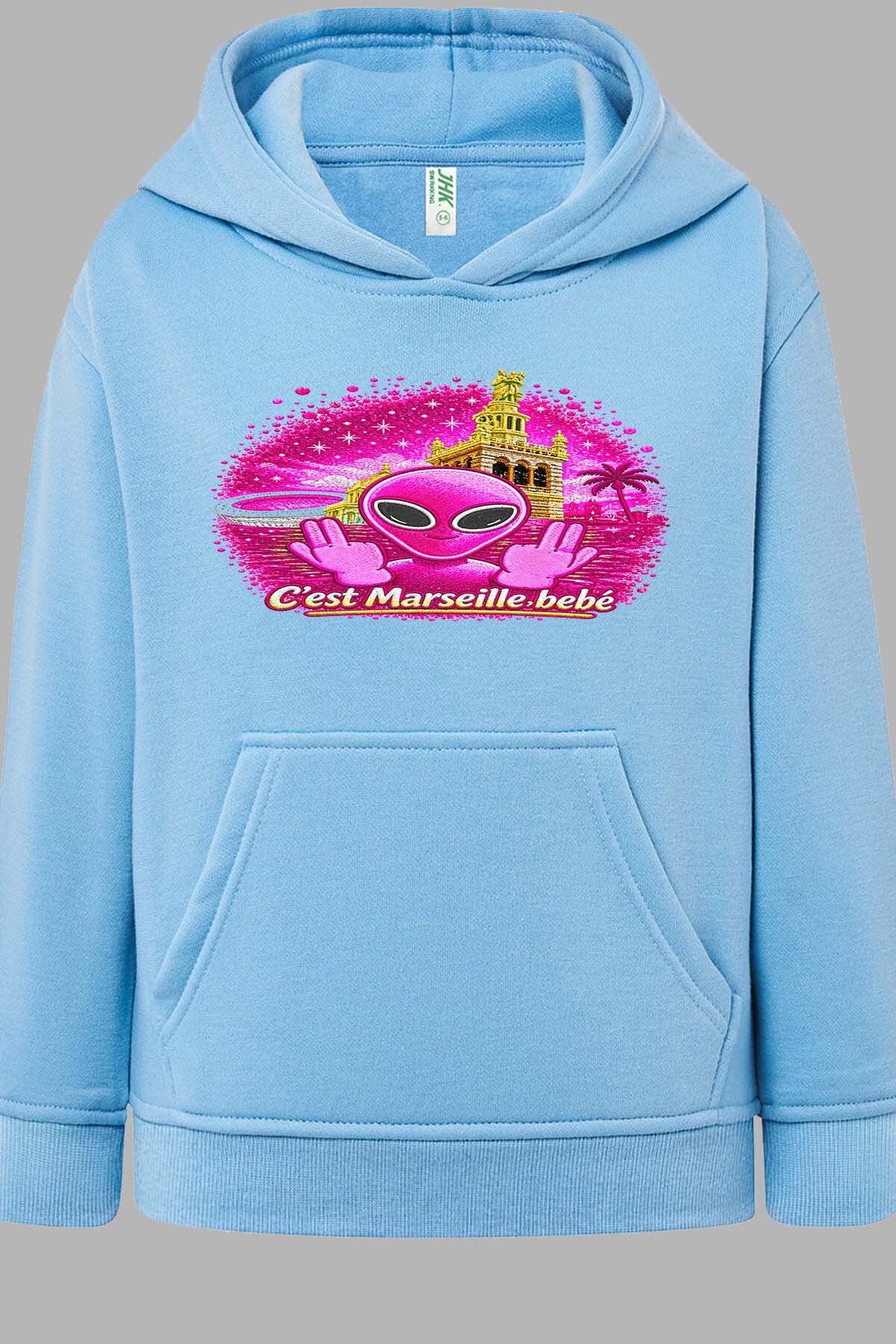 Grossiste I.A.L.D FRANCE - Ovni Mars Pink - Sweat Capuche Fille
