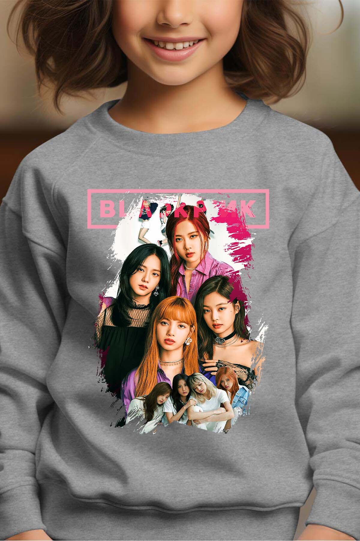 Grossiste I.A.L.D FRANCE - BLACKPINK 3 - Sweat Col Rond Fille