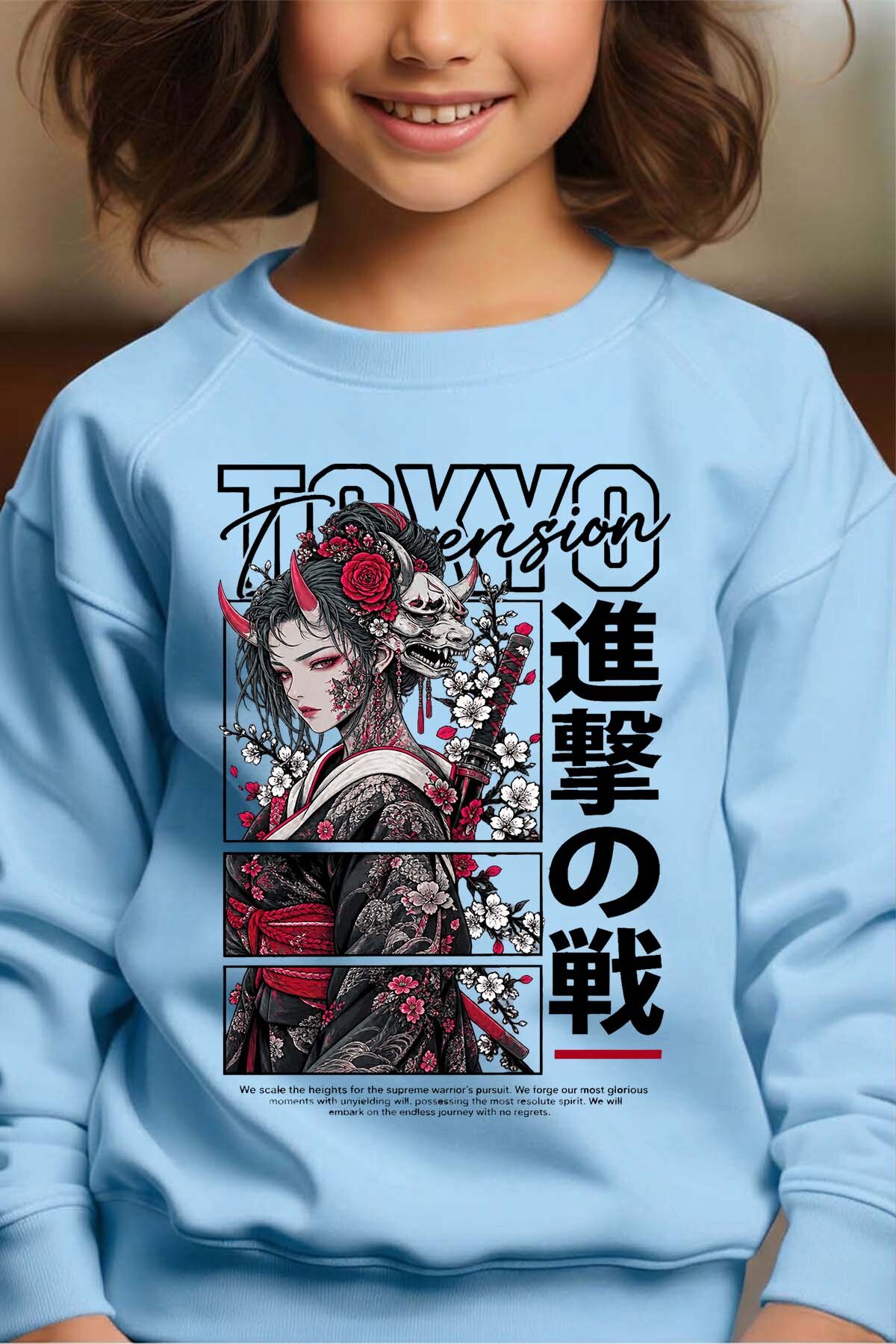 Grossiste I.A.L.D FRANCE - Japanese Crane - Sweat Col Rond Fille