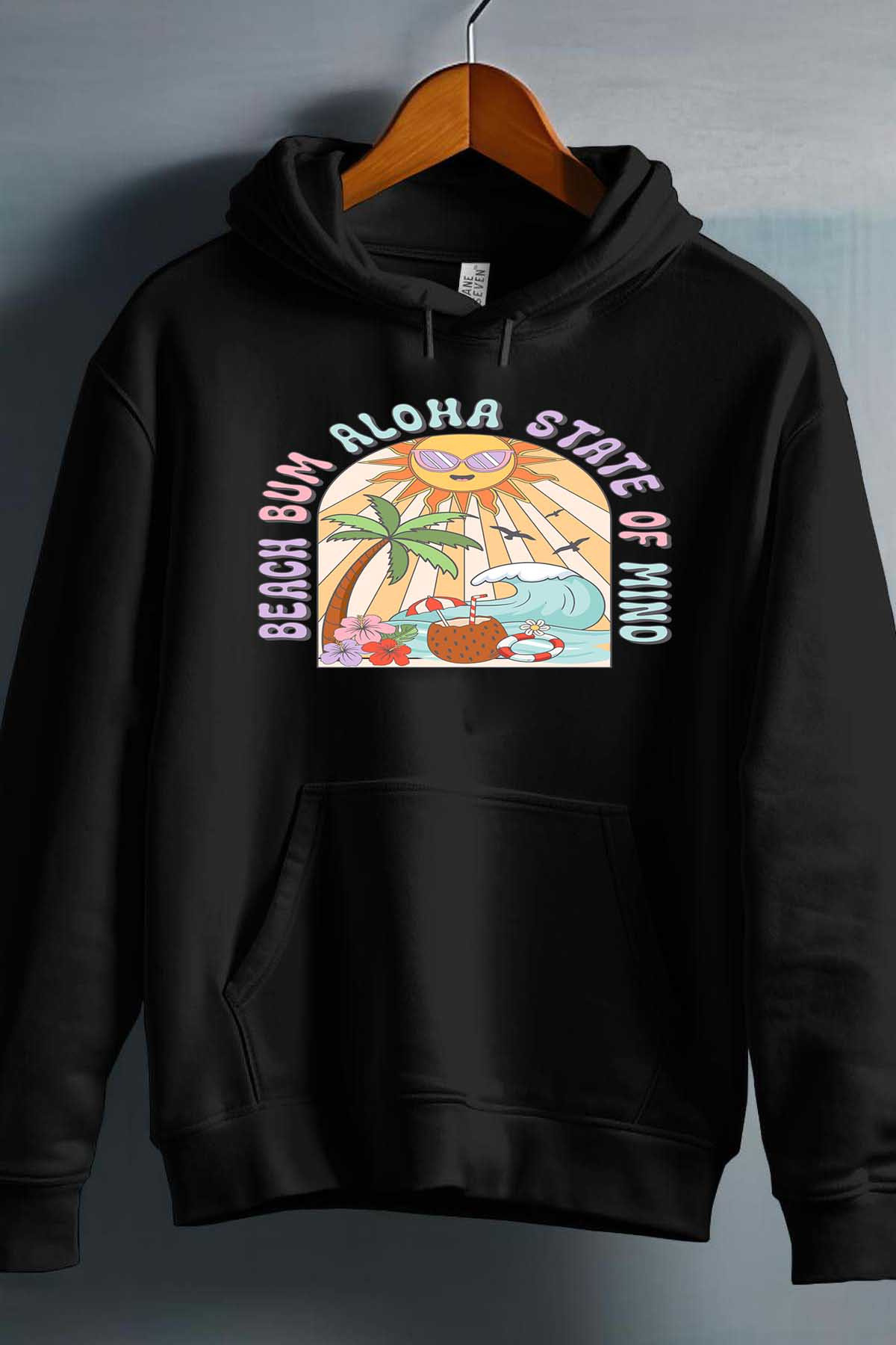 Grossiste I.A.L.D FRANCE - Beach bum aloha - Sweat Capuche Fille