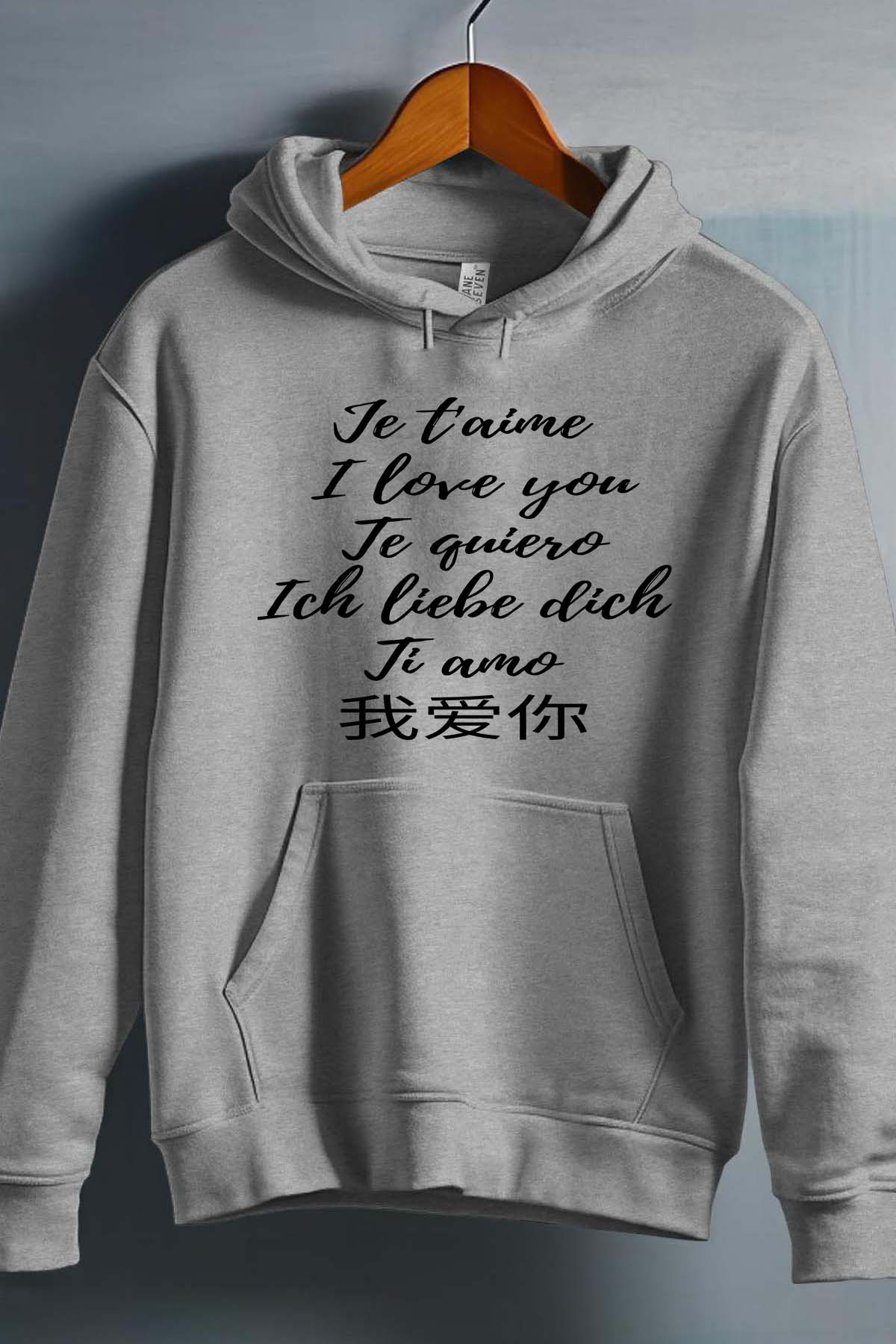 Mayorista I.A.L.D FRANCE - I love you multi - Sudadera con capucha para niña
