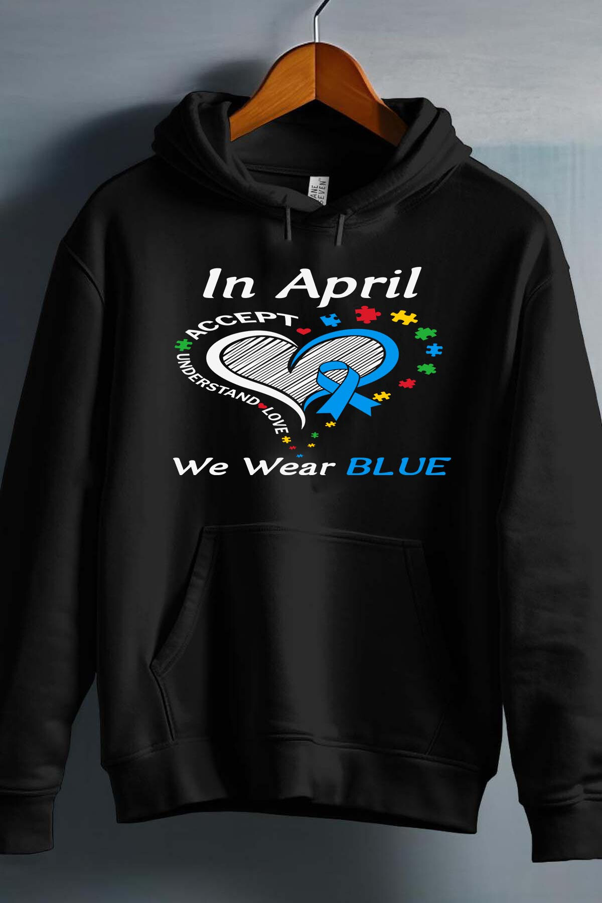 Wholesaler I.A.L.D FRANCE - Heart Blue - Hooded sweatshirt Girl