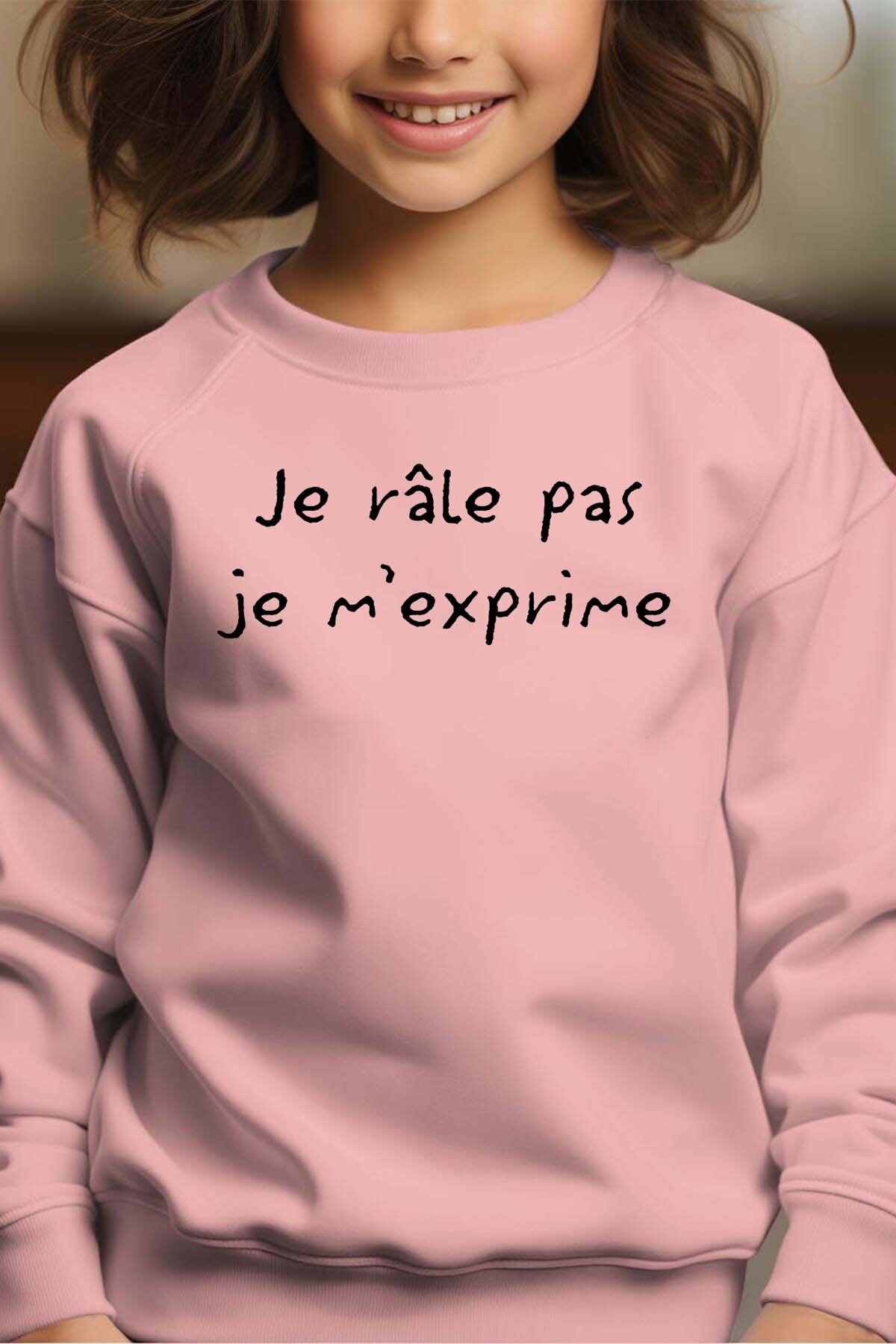 Grossiste I.A.L.D FRANCE - Je rale pas m'exprime - Sweat Col Rond Fille