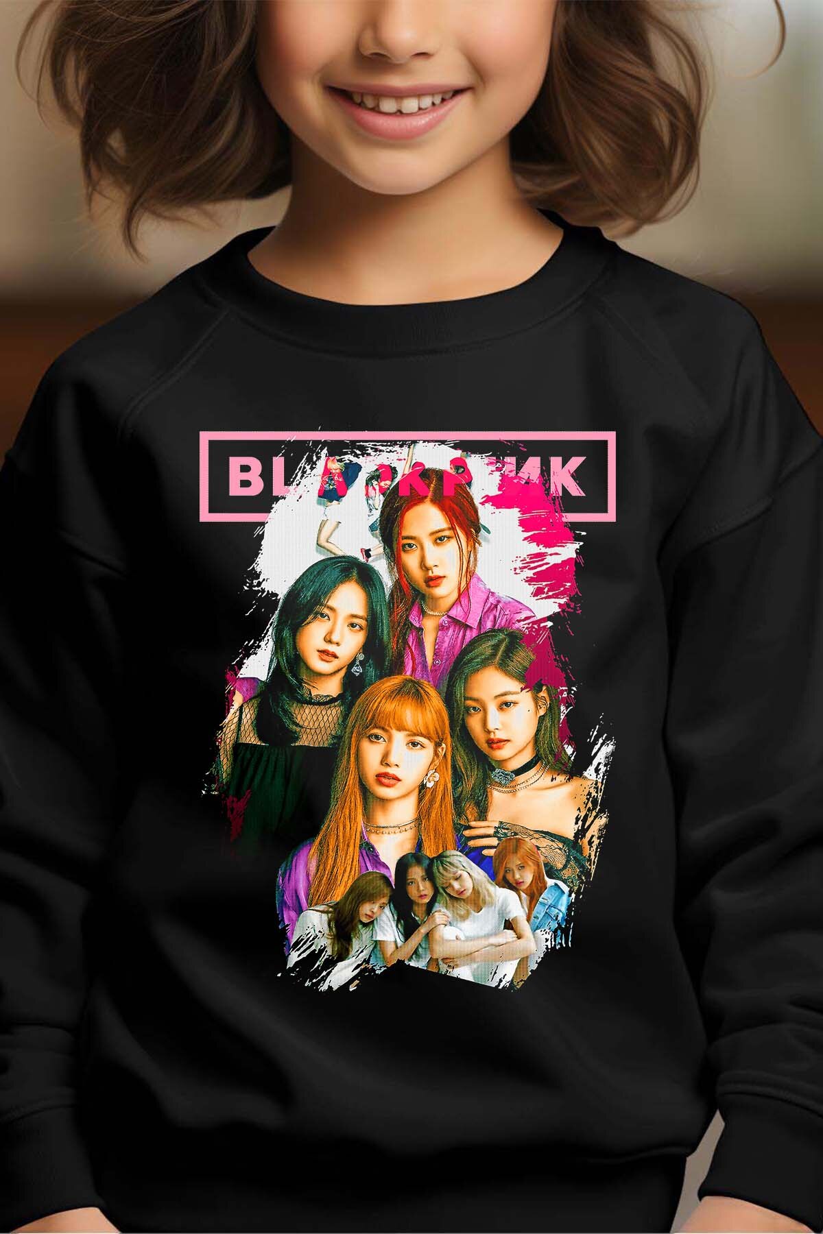 Grossiste I.A.L.D FRANCE - BLACKPINK Girly - Sweat Col Rond Fille