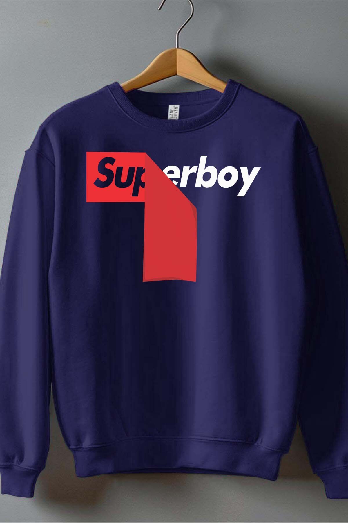 Großhändler I.A.L.D FRANCE - Roter Stick Superboy - Rundhals-Sweatshirt für Jungen