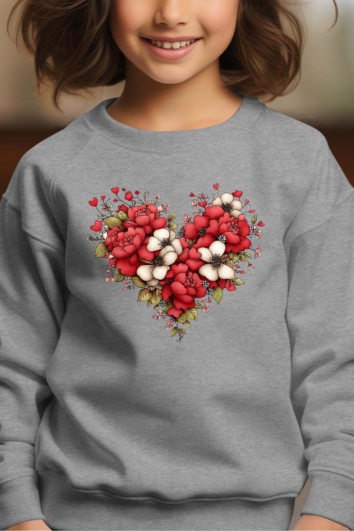 Mayorista I.A.L.D FRANCE - Coeur Flower - Sudadera con cuello redondo Niña