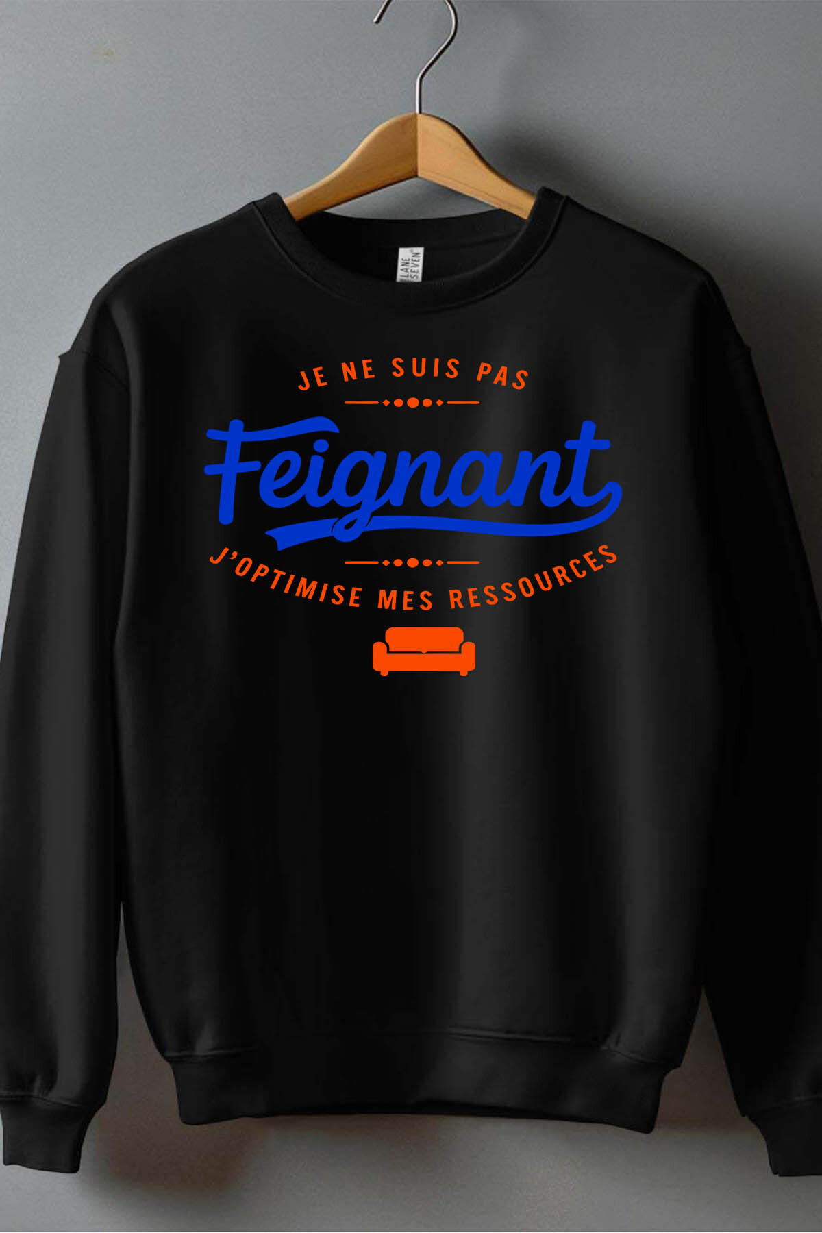 Grossiste I.A.L.D FRANCE - Feignant Optimise - Sweat Col Rond Garçon