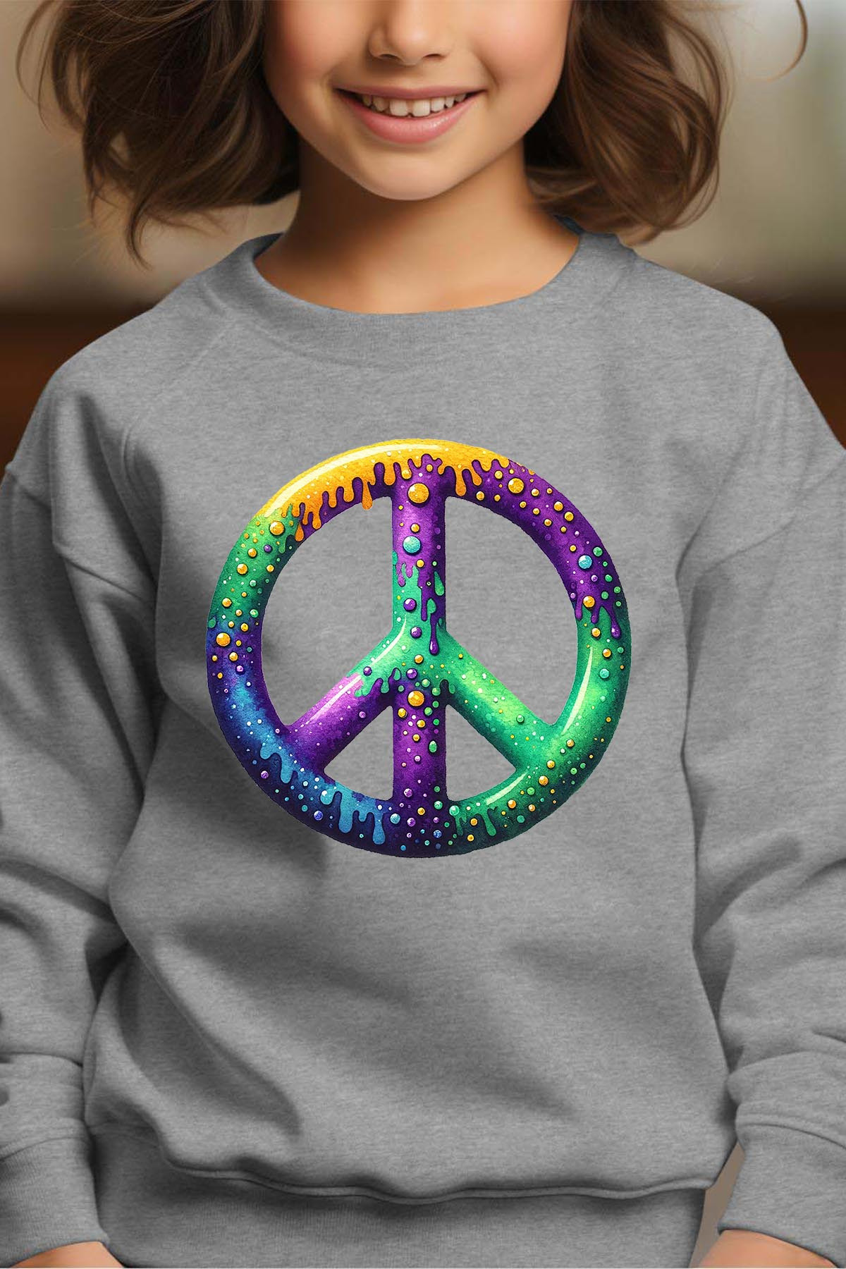 Wholesaler I.A.L.D FRANCE - Peace Gras - Crewneck sweatshirt Girl
