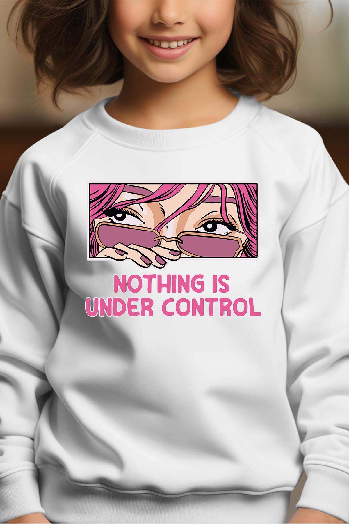Großhändler I.A.L.D FRANCE - Under Control Girl - Rundhals-Sweatshirt für Mädchen