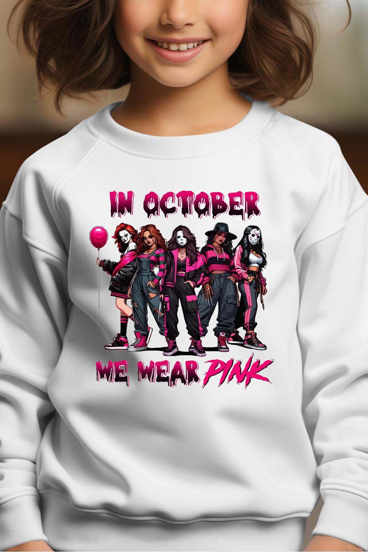 Wholesaler I.A.L.D FRANCE - Wear Pink Girl demon - Crewneck sweatshirt Girl