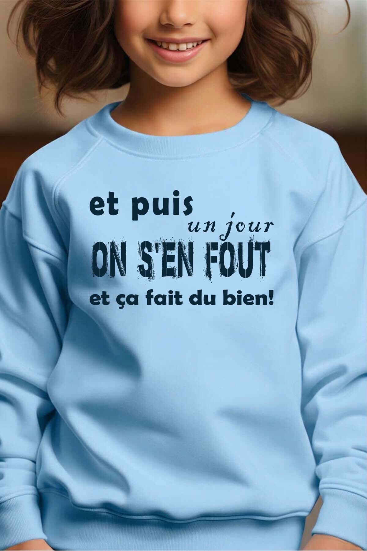 Grossiste I.A.L.D FRANCE - On sen fout - Sweat Col Rond Fille