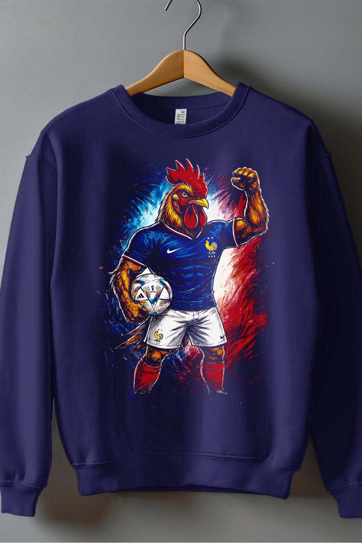 Grossiste I.A.L.D FRANCE - France 1 Mascot - Sweat Col Rond Garçon