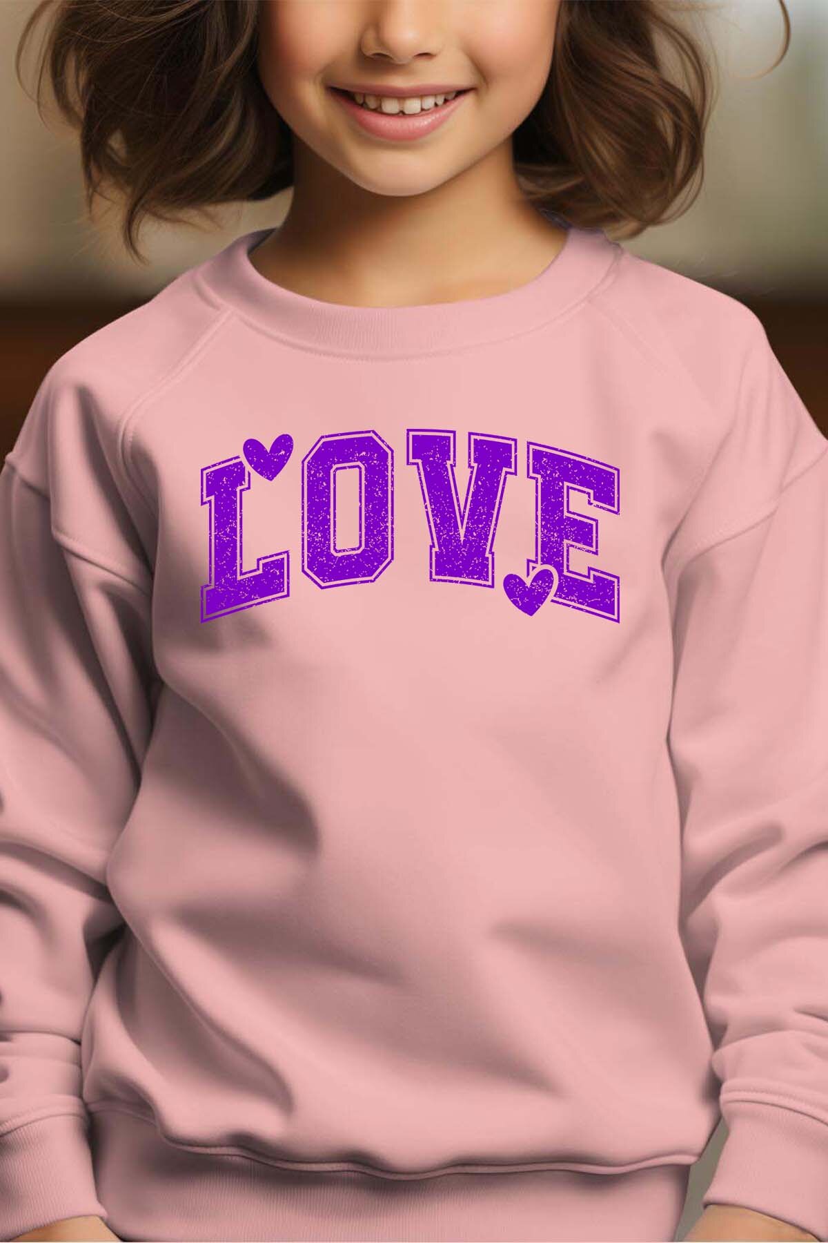 Grossiste I.A.L.D FRANCE - Love 26 - Sweat Col Rond Fille