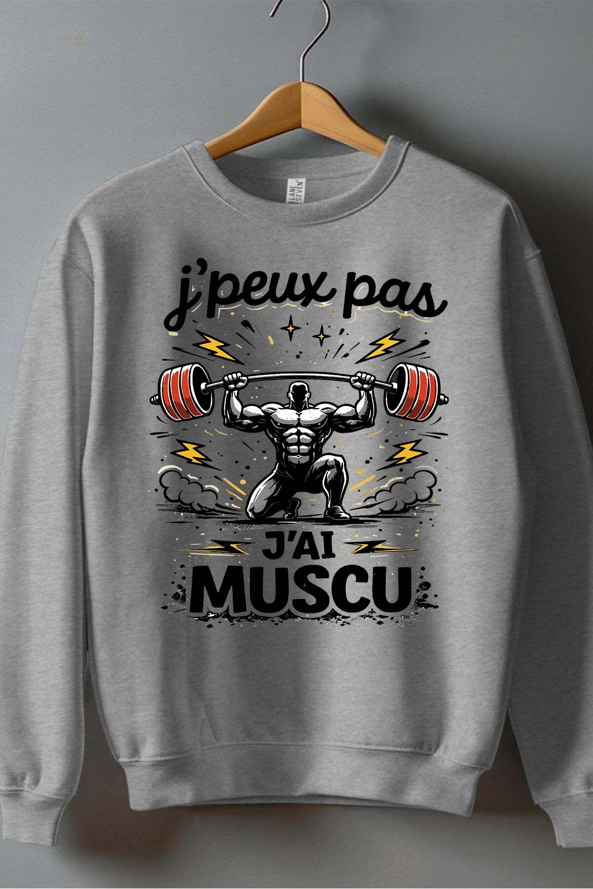 Grossiste I.A.L.D FRANCE - Peux pas... Muscu Slyl - Sweat Col Rond Garçon