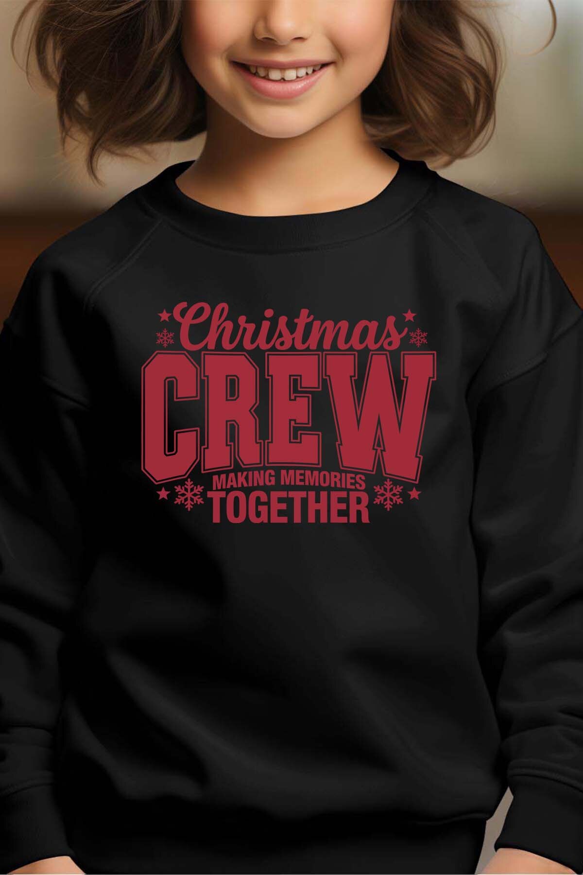 Großhändler I.A.L.D FRANCE - Roter Weihnachts-Crew - Rundhals-Sweatshirt Mädchen