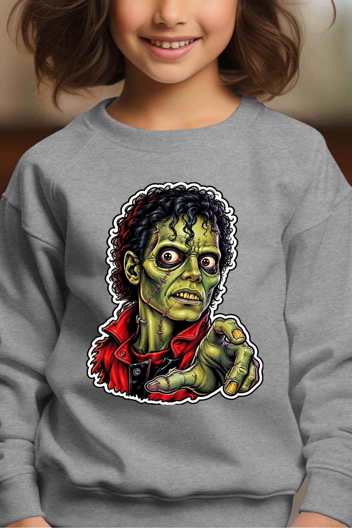 Grossiste I.A.L.D FRANCE - Michel jackson halloween - Sweat Col Rond Fille