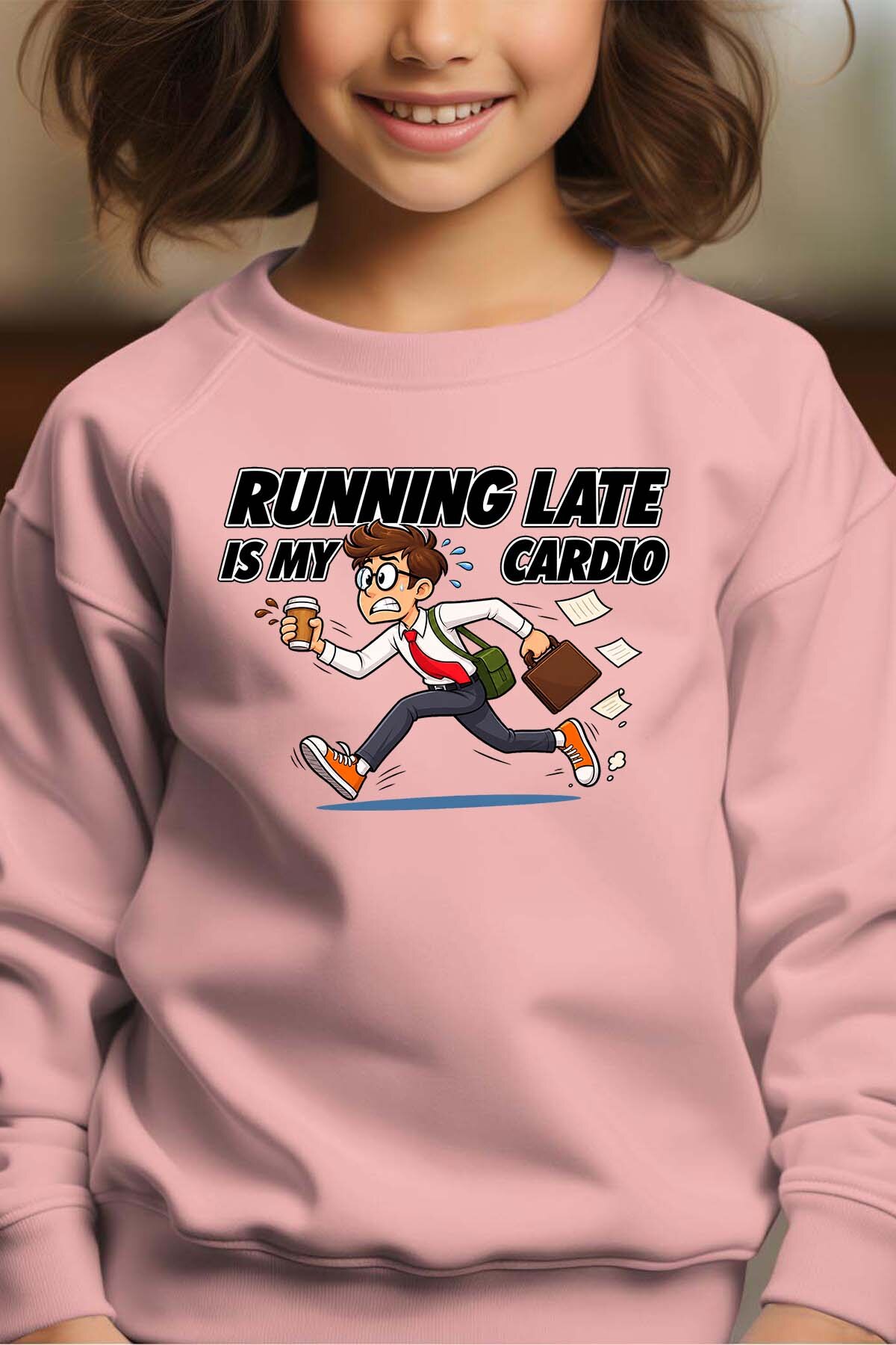 Mayorista I.A.L.D FRANCE - Correr es cardio - Sudadera con cuello redondo Niña