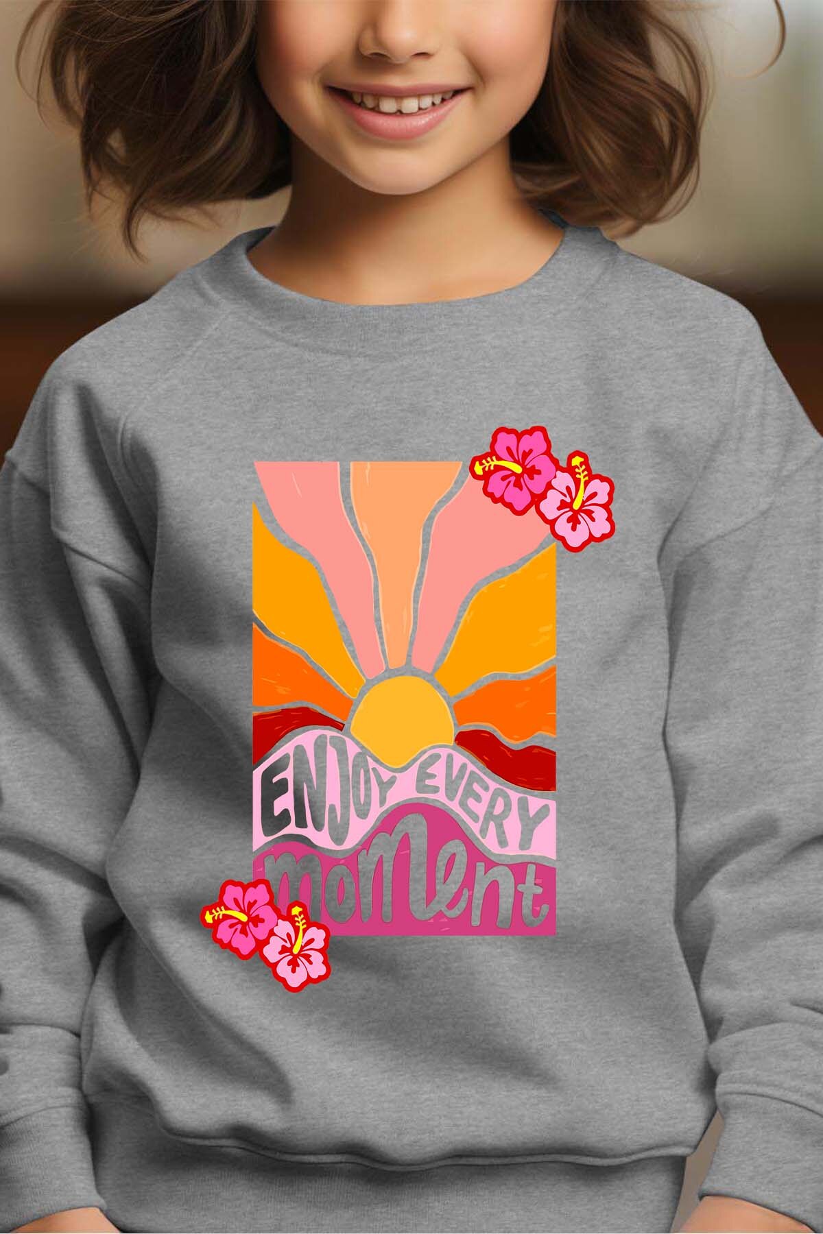 Grossiste I.A.L.D FRANCE - Enjoy Moment - Sweat Col Rond Fille