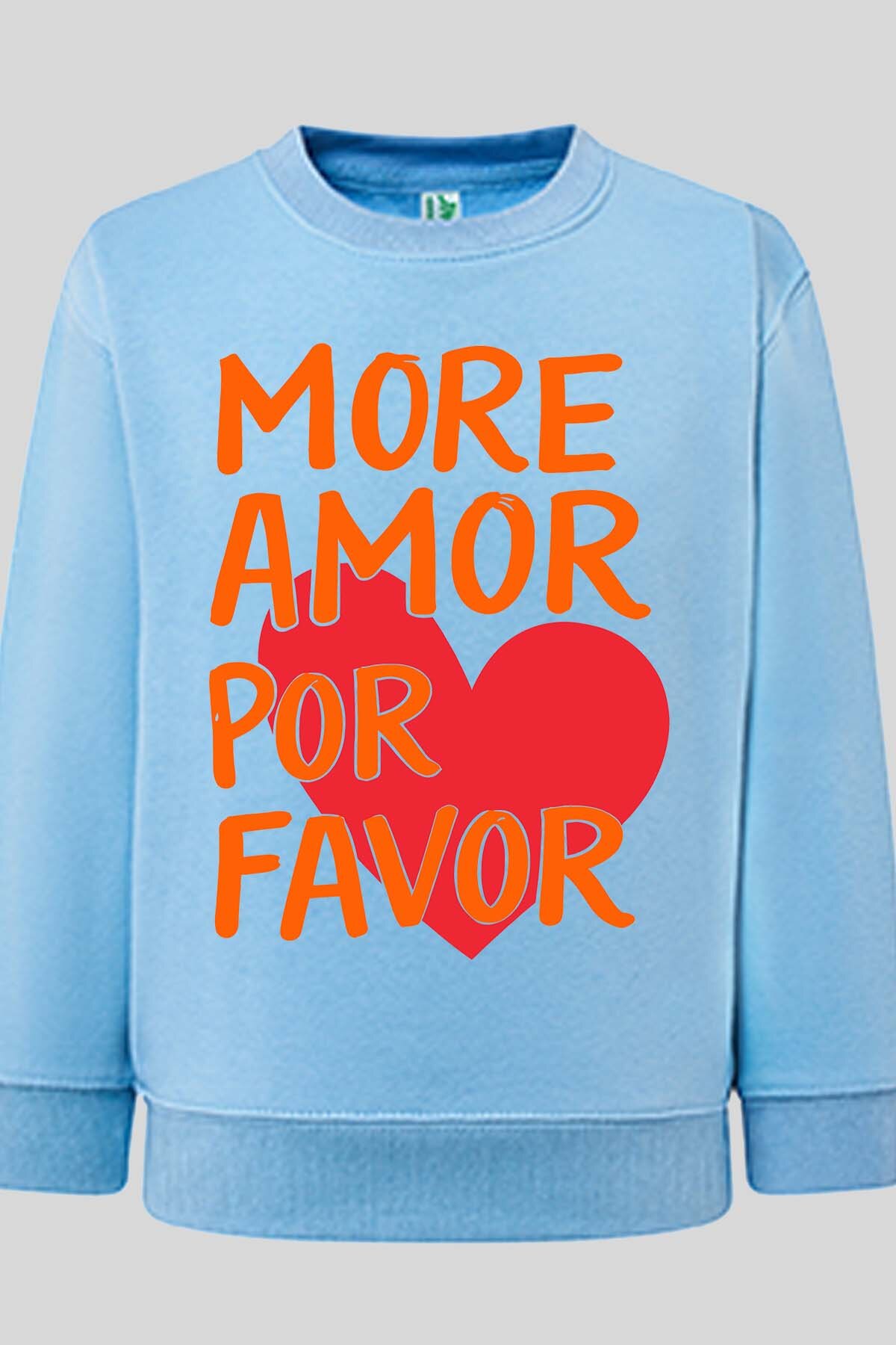 Grossiste I.A.L.D FRANCE - More amor Favor - Sweat Col Rond Fille